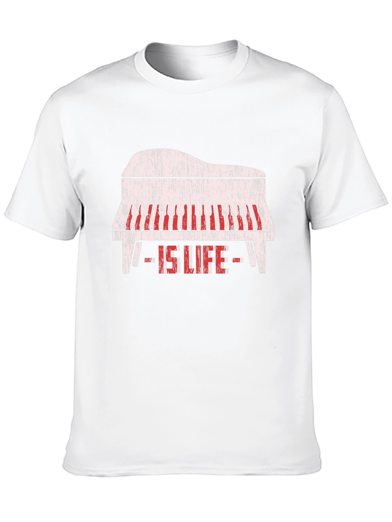 Piano Is Life Black Graphic Tee - 10