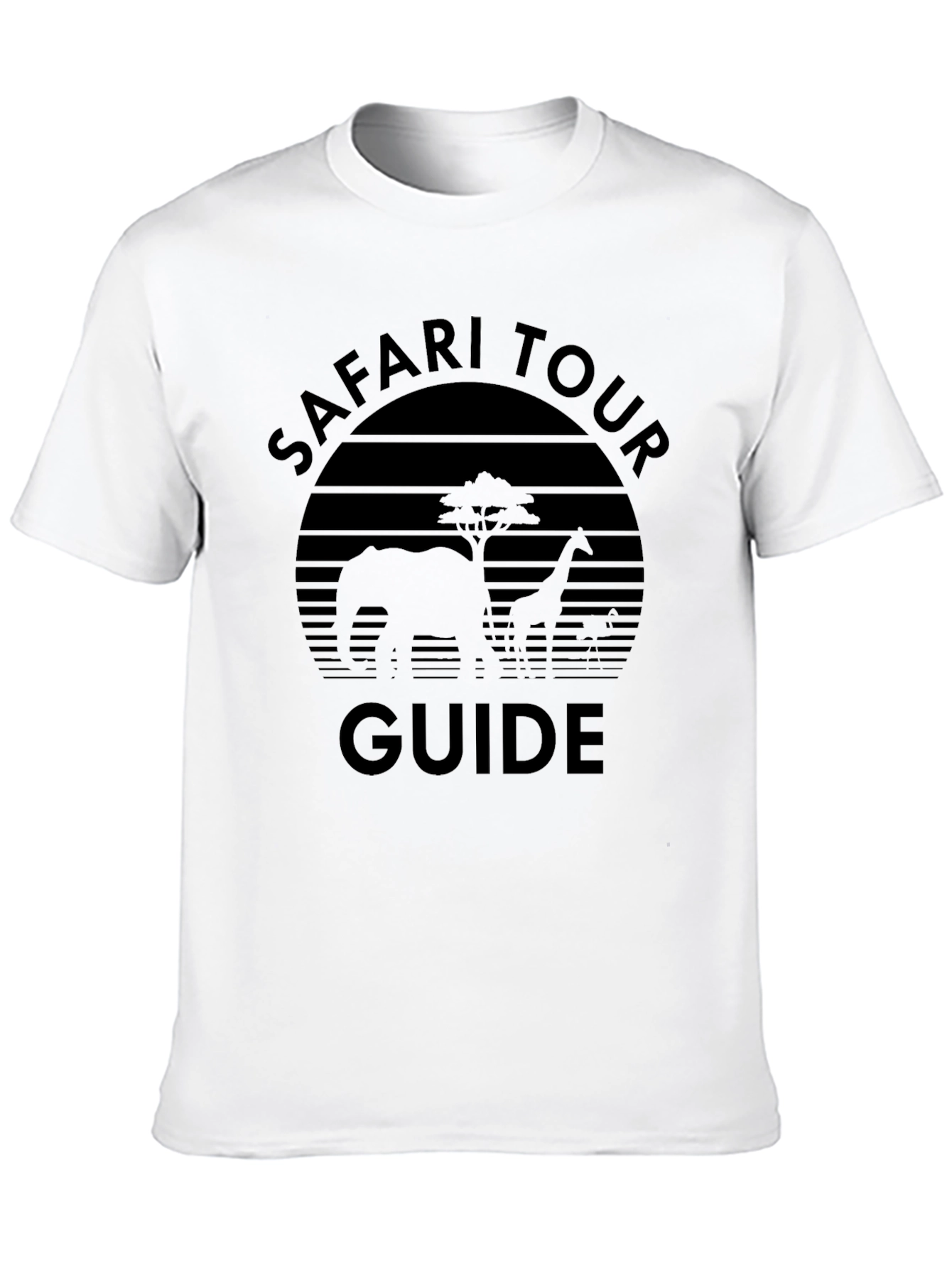 Black Safari Tour Guide Black T-Shirt view 10