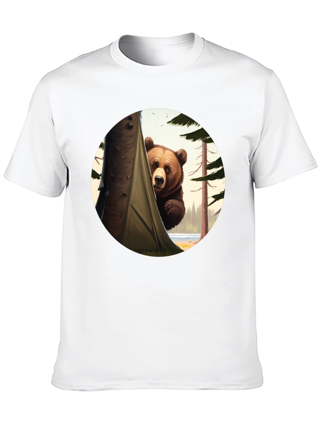 Black Peek-a-Bear Black Graphic Tee view 10