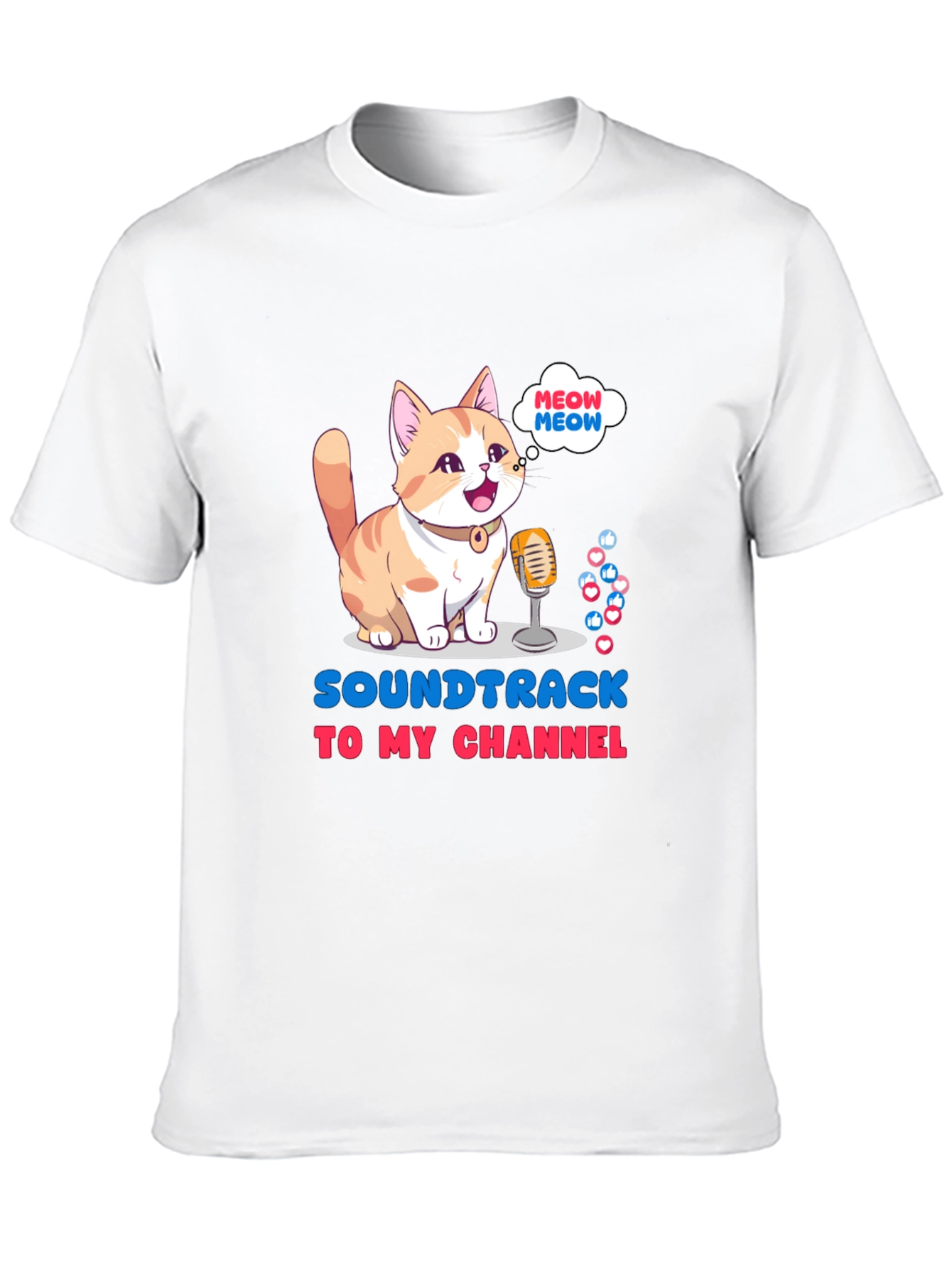 Black Soundtrack to My Channel T-Shirt view 10