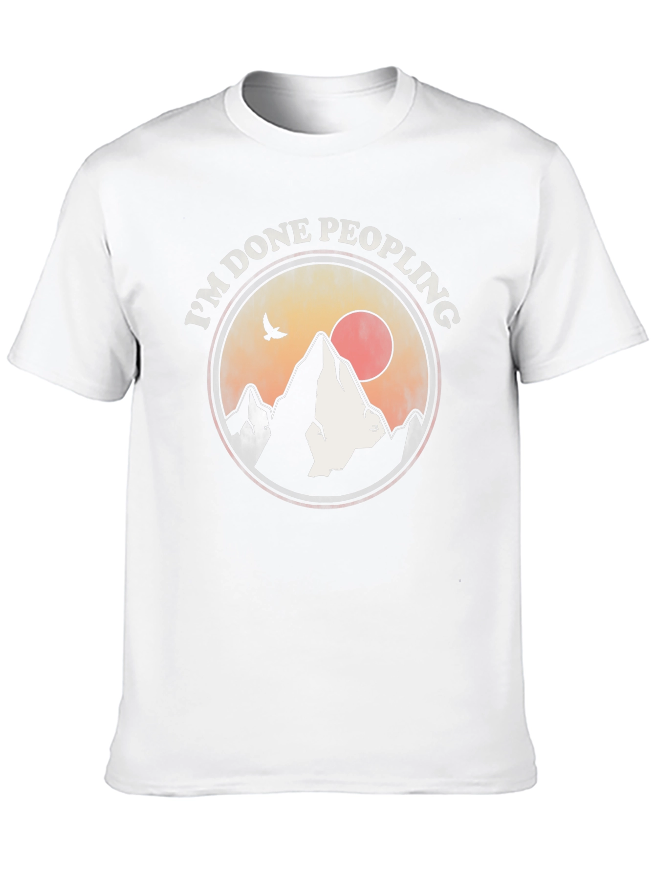 Black I'm Done Peopling Mountain T-Shirt view 10