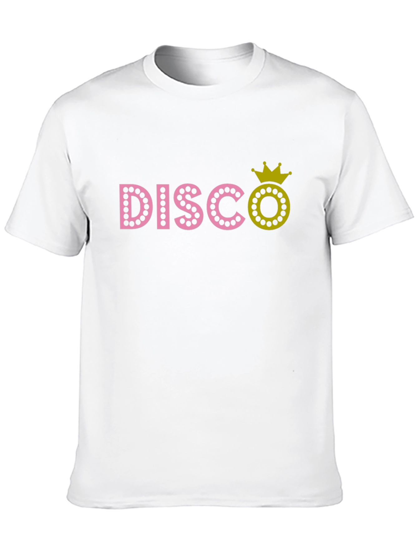 Black Disco Queen Crown Graphic Black T-Shirt view 10