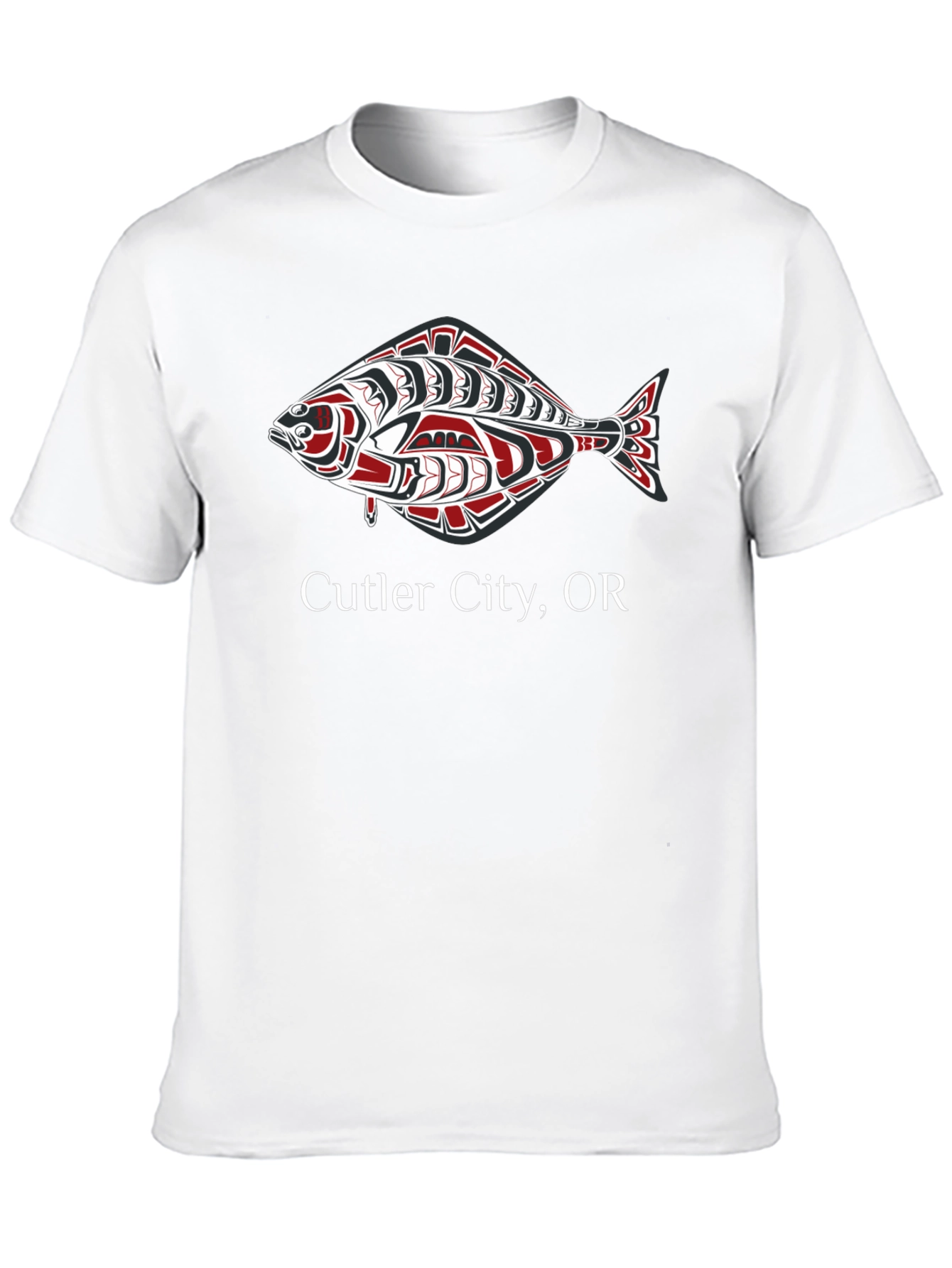 Black Cutler City, OR Fish Graphic Tee view 10