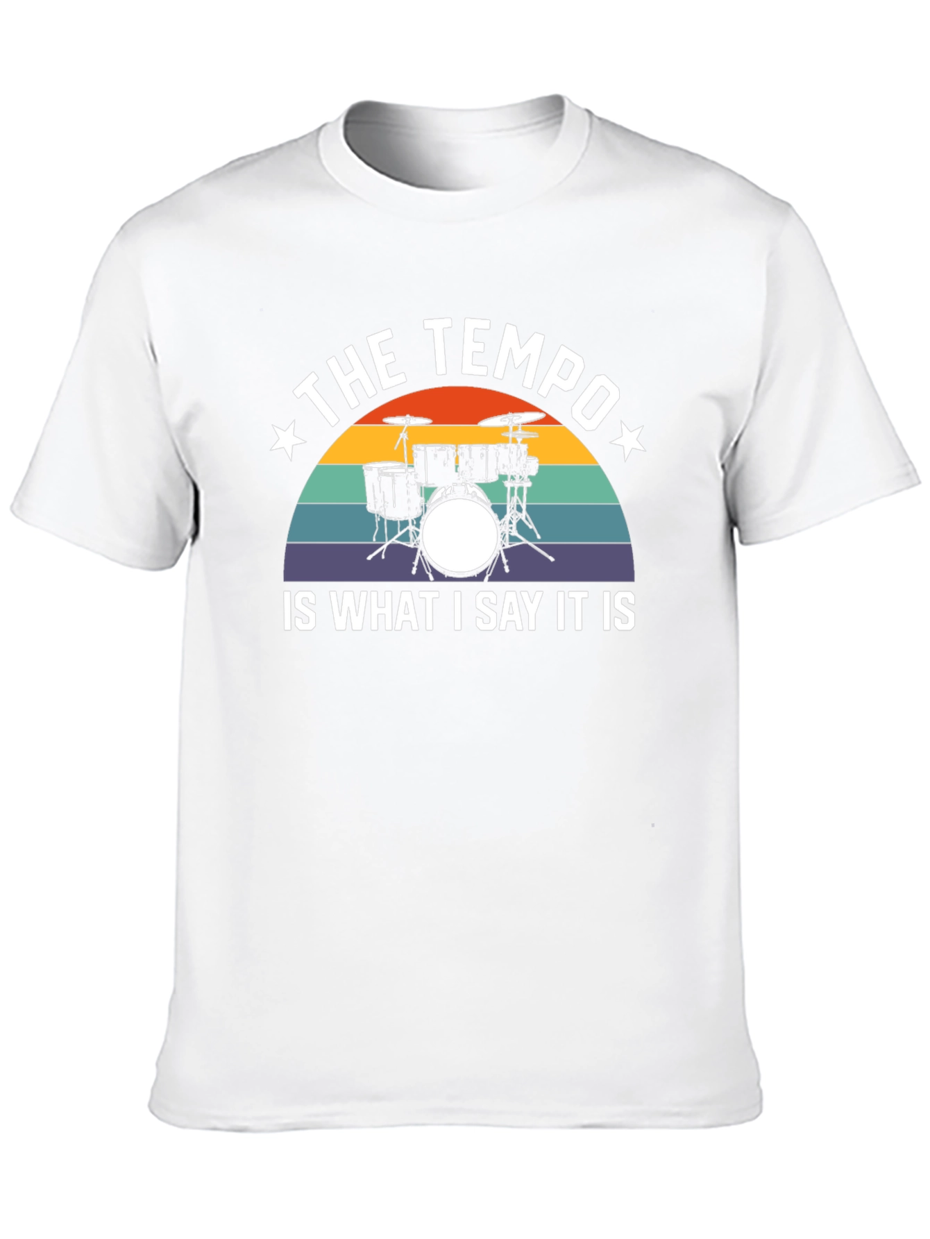 Black The Tempo Drum Set Graphic Tee view 10