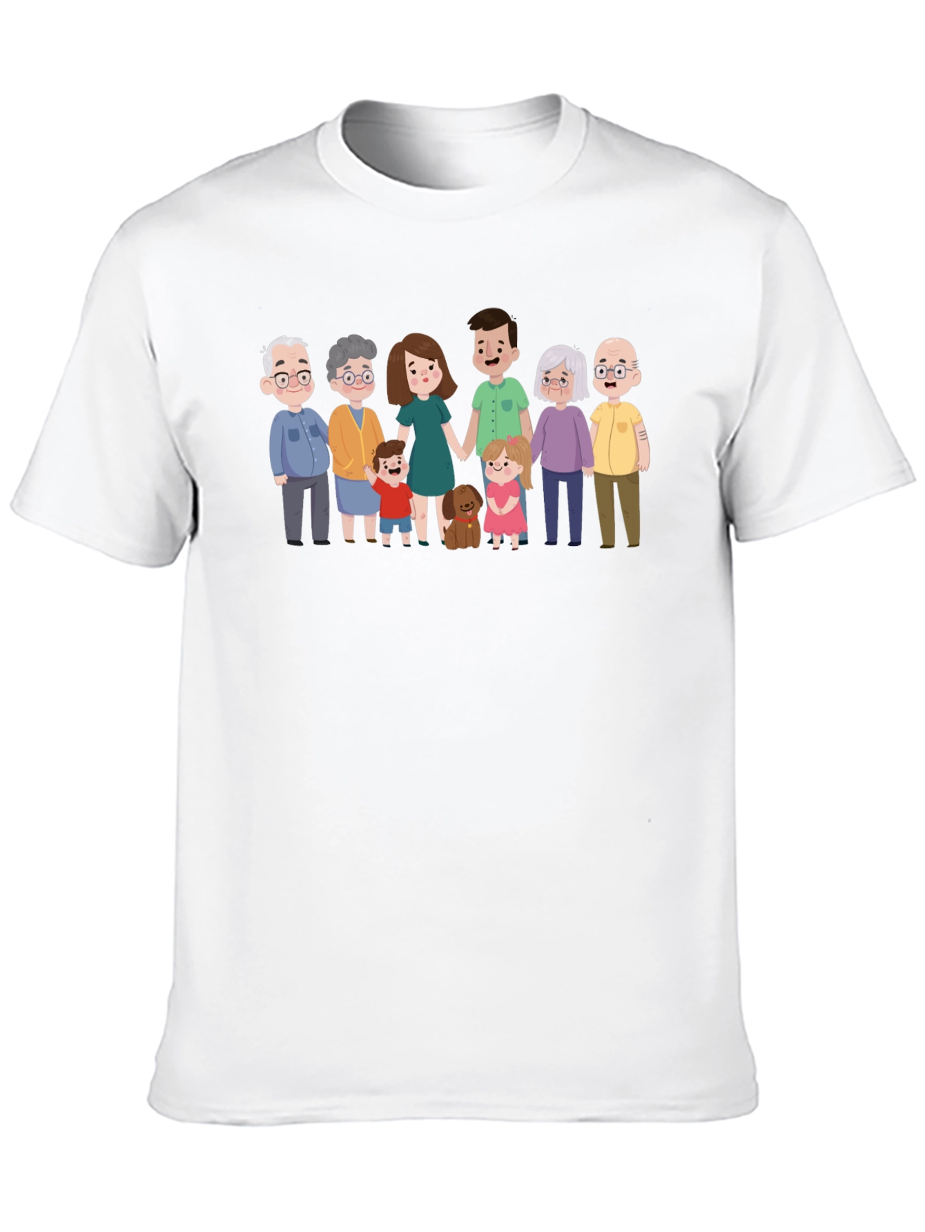 Black Family Portrait Graphic Tee - Black Cotton Blend view 10