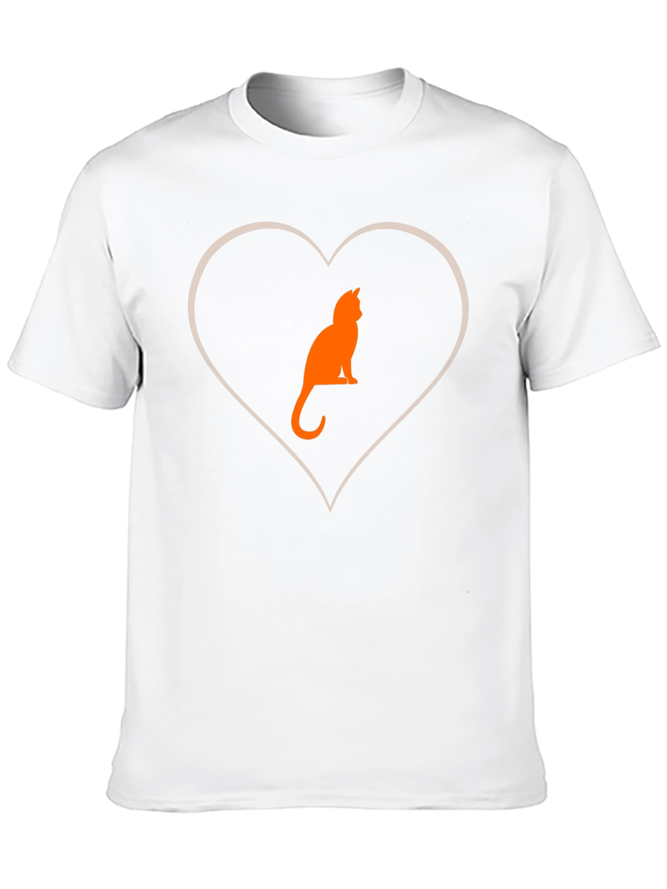 Black Cat Lover Heart Graphic T-Shirt - Black view 10