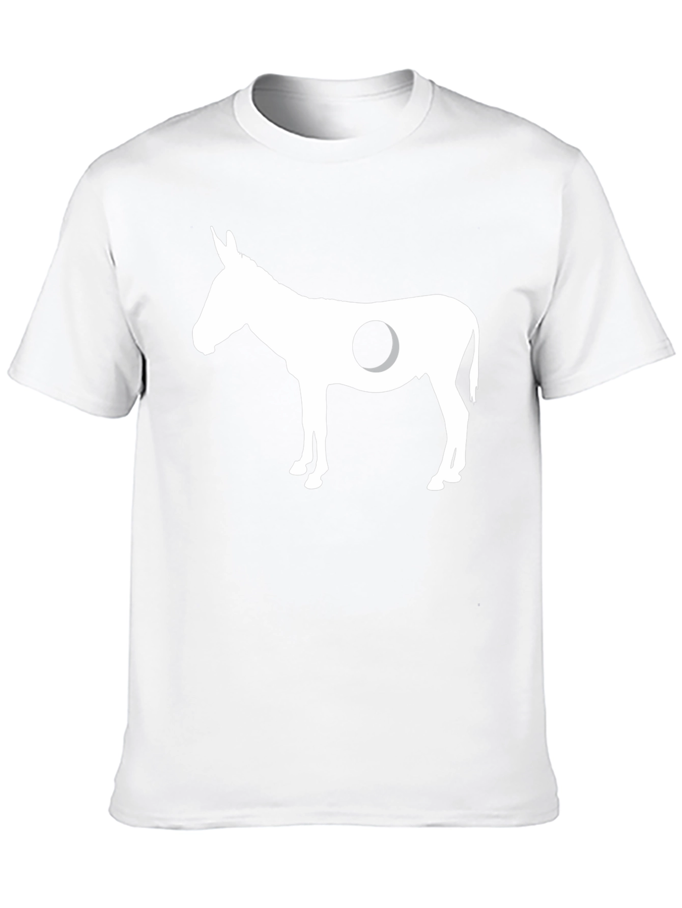 Black Donkey Hole Funny Graphic Tee - Black view 10