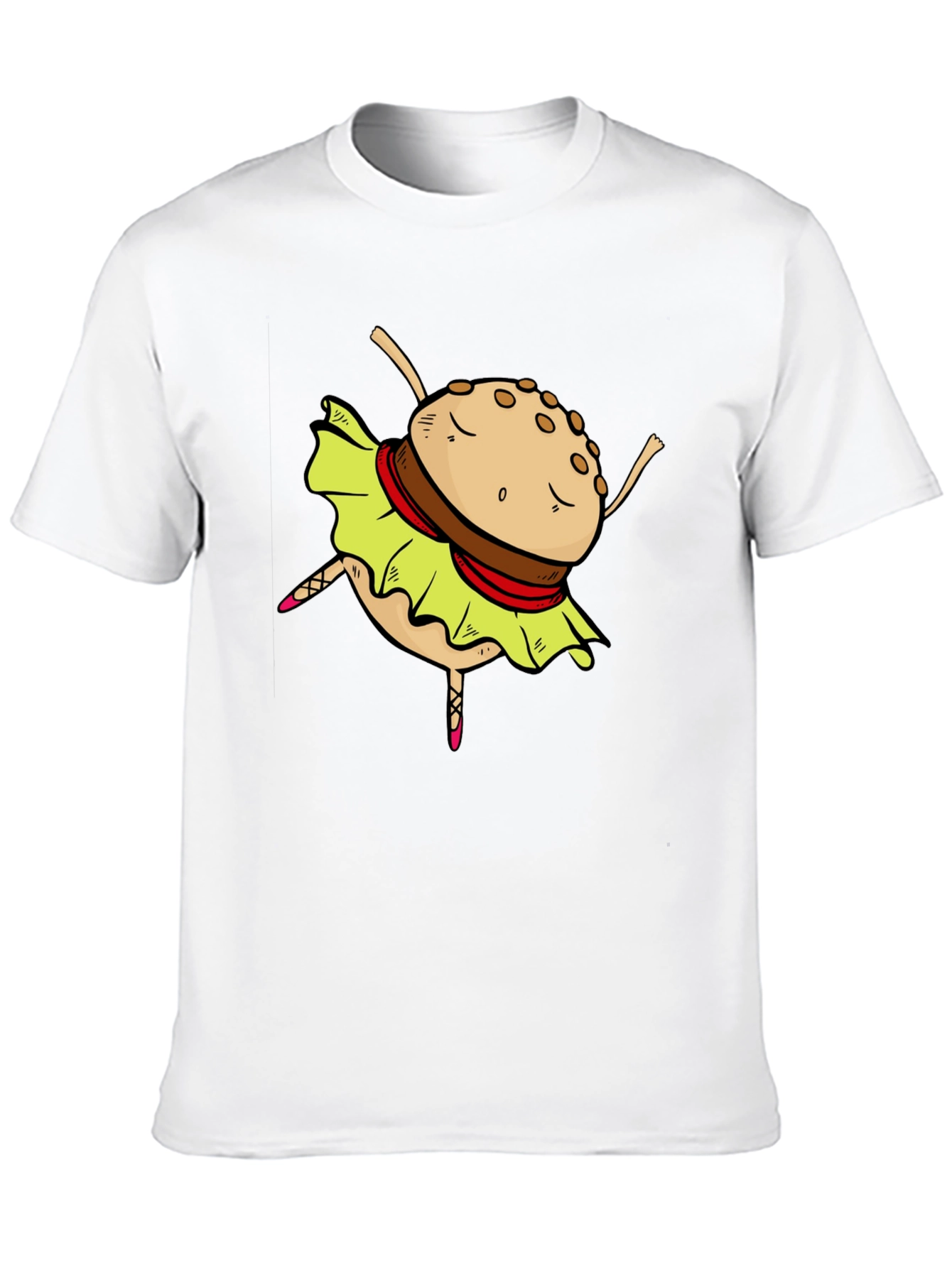 Black Burger Ballerina Graphic T-Shirt view 10