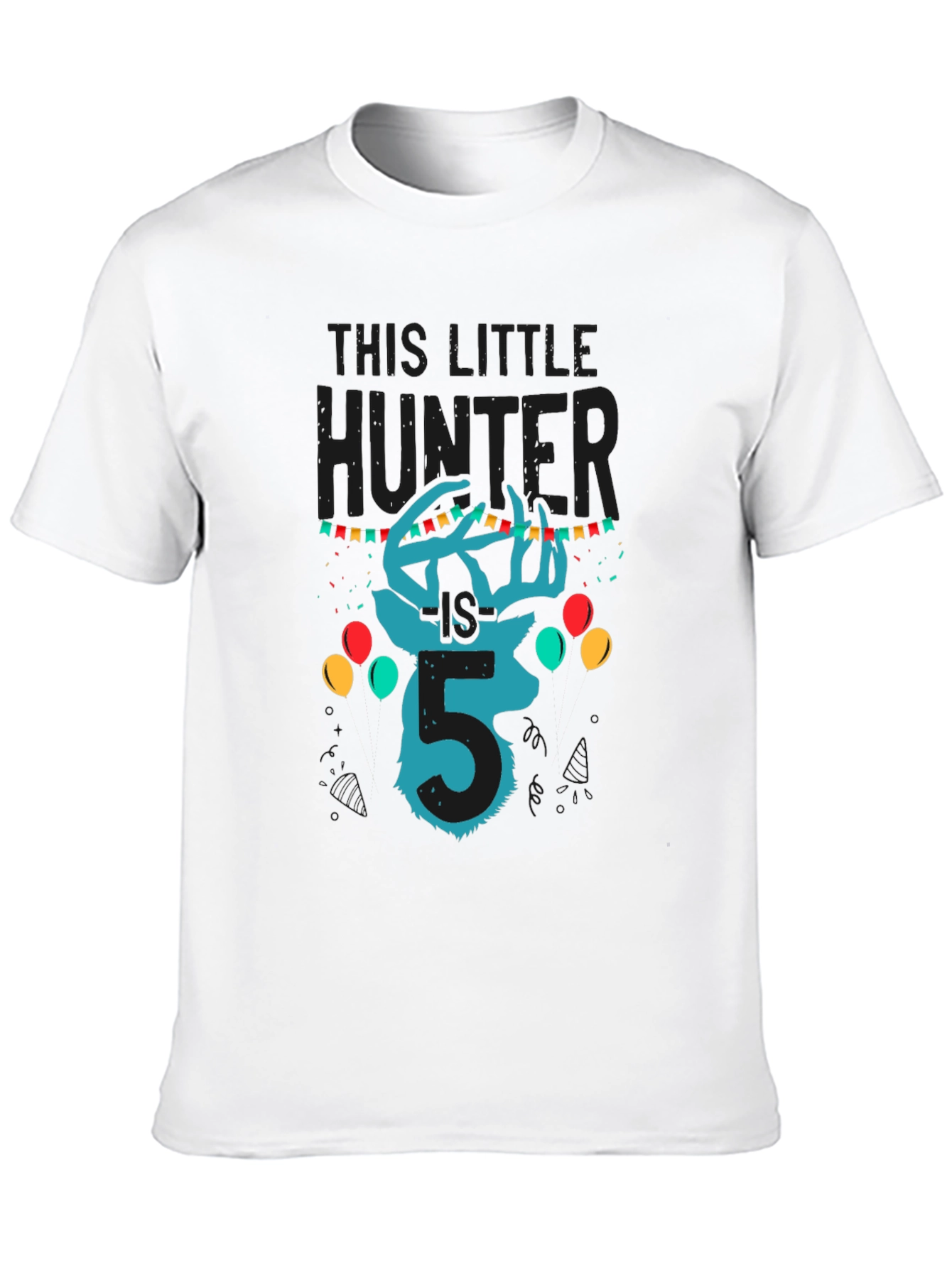 This Little Hunter Birthday Shirt - Size 5 - 10