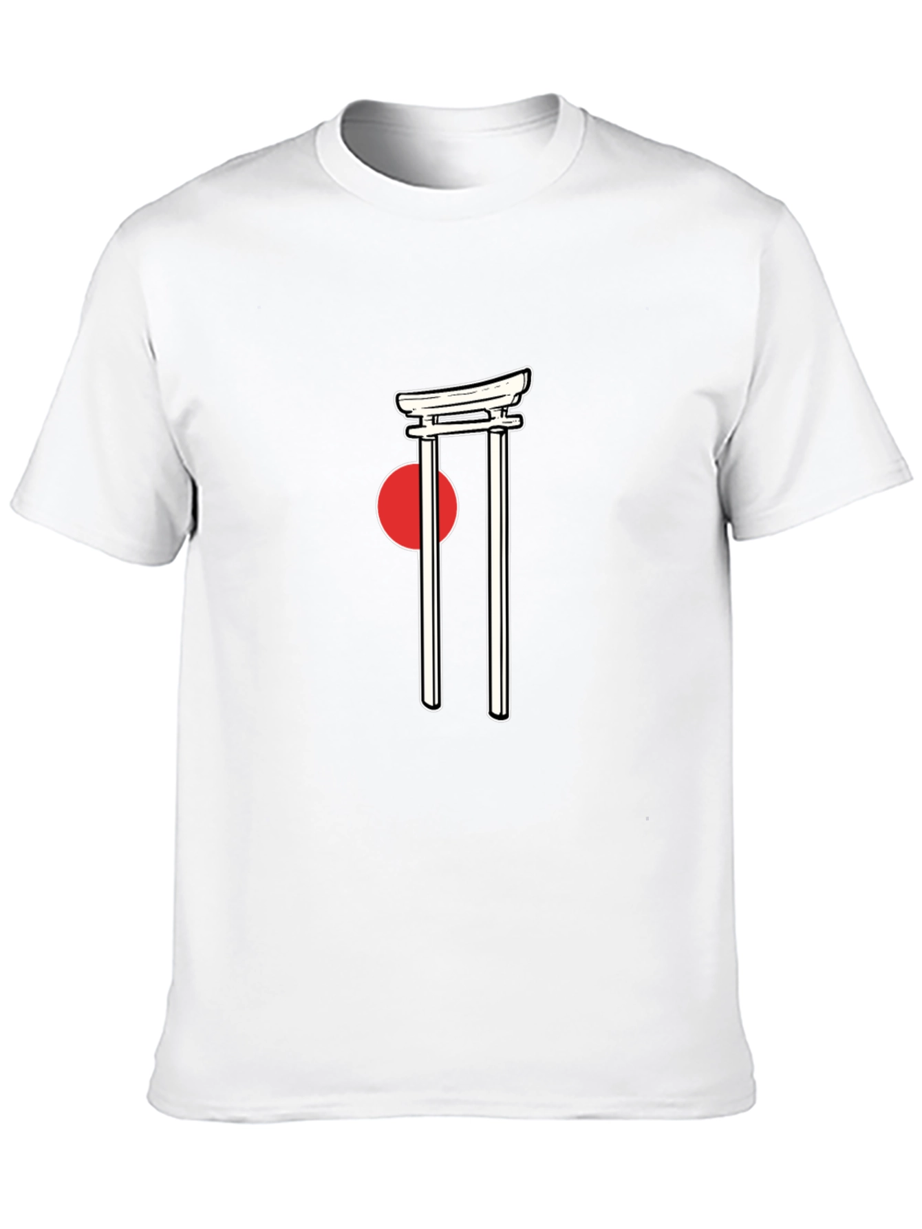 Black Japanese Torii Gate Graphic Tee view 10