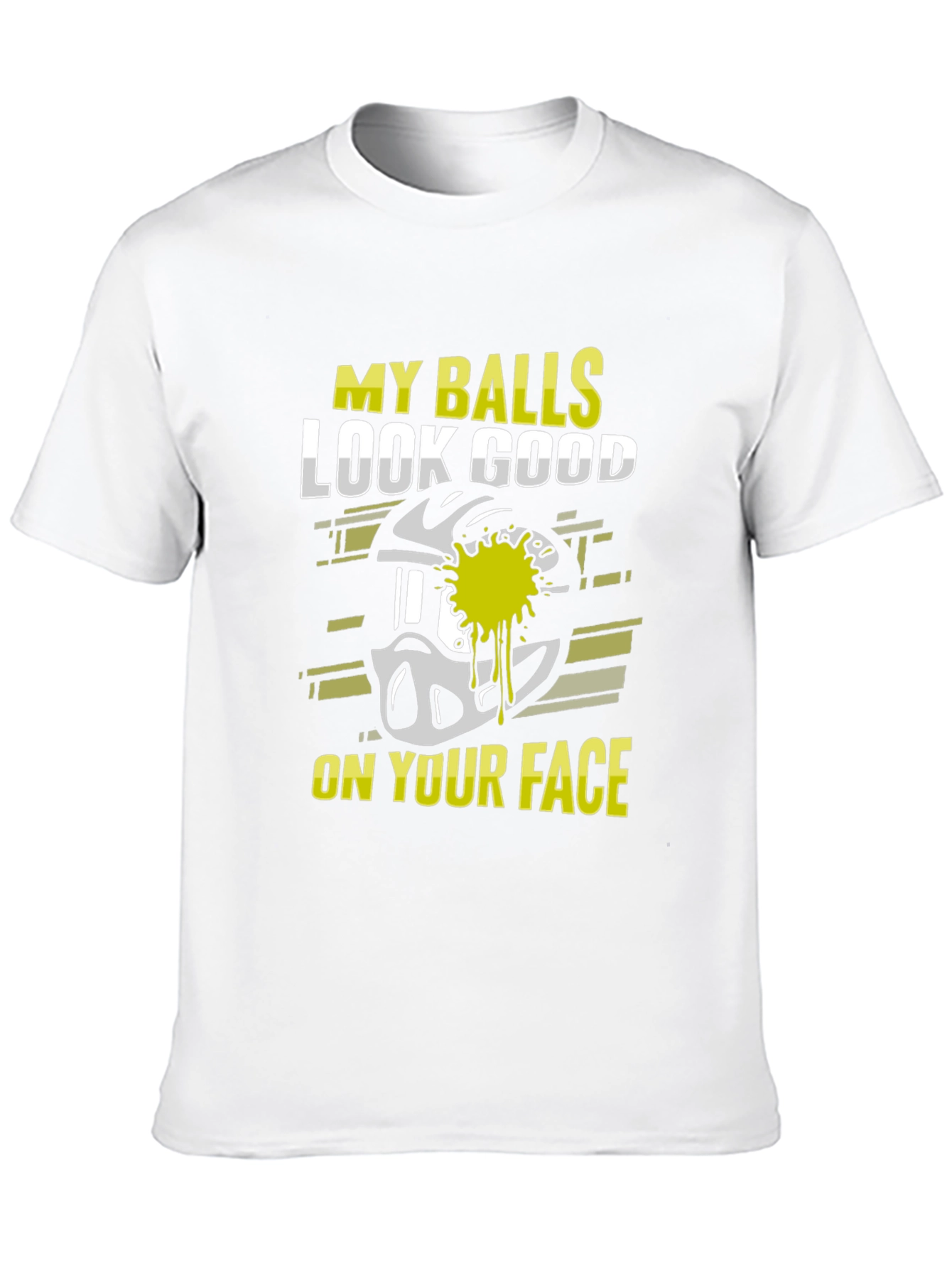 Black My Balls Look Good On Your Face Paintball T-Shirt view 10