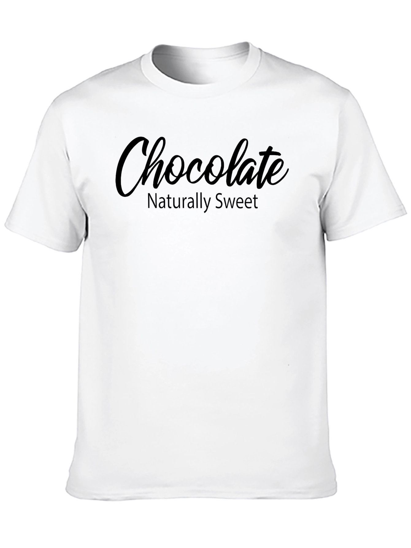 Black Chocolate Naturally Sweet Black Graphic Tee view 10