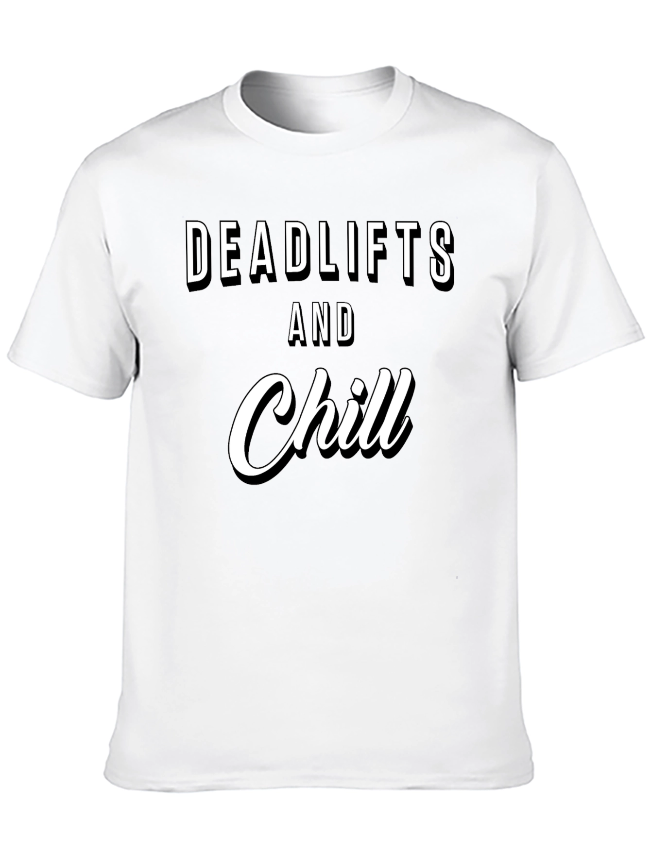 Black Deadlifts & Chill Black Graphic Tee view 10