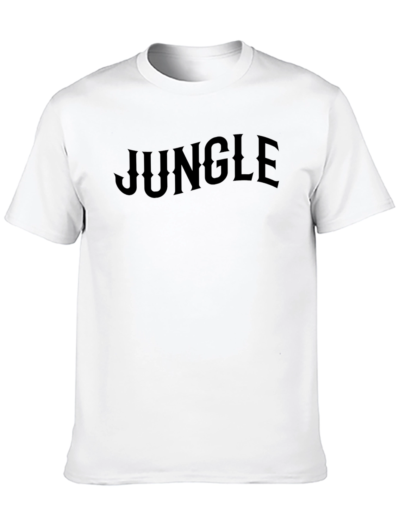 Black Jungle Graphic Tee - Mens Black Crew Neck T-Shirt view 10