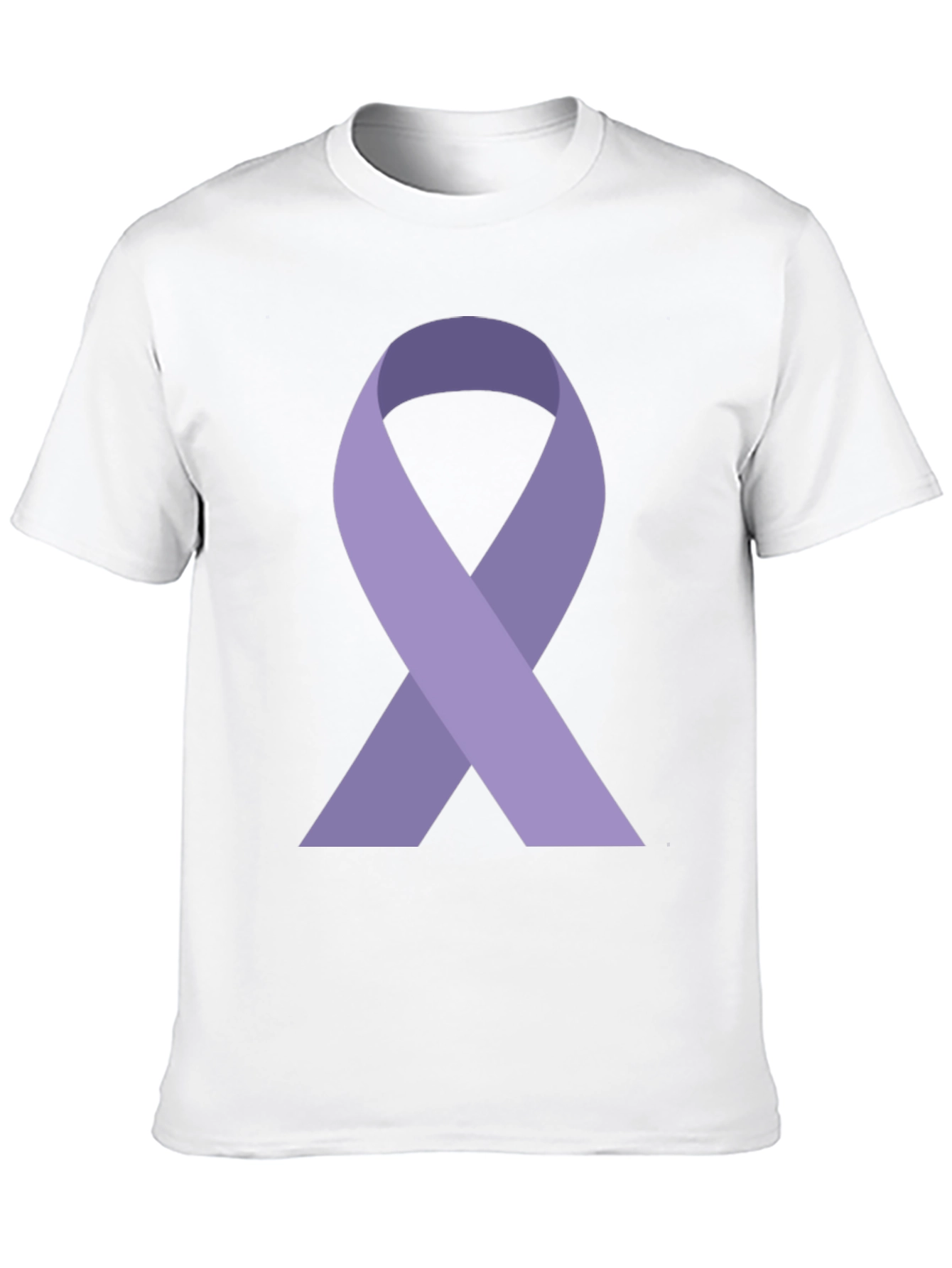 Black Purple Ribbon Awareness Graphic Tee - Unisex view 10