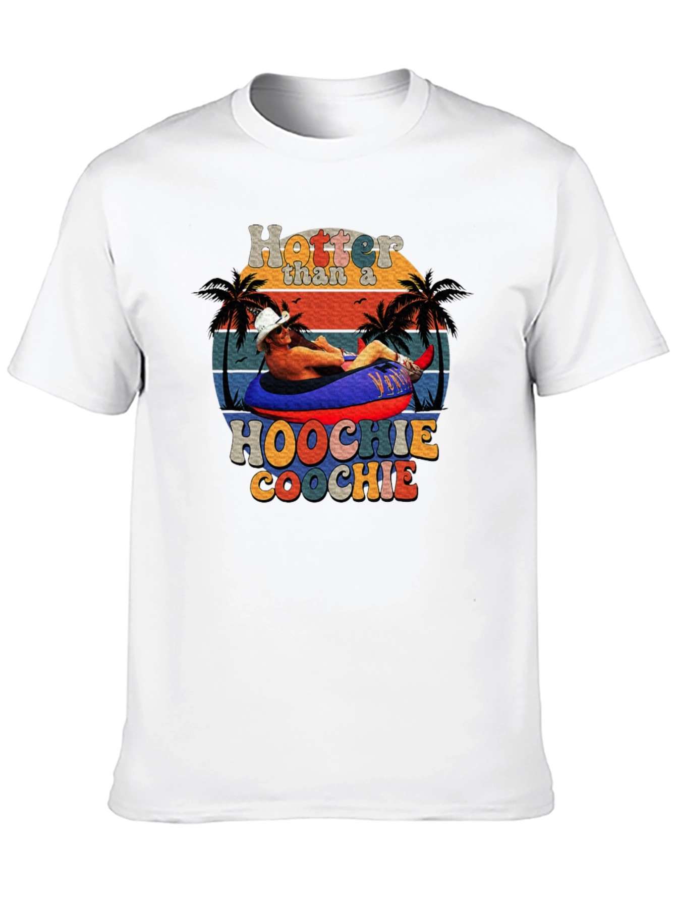 Black Hotter Than a Hoochie Coochie Graphic Tee view 10