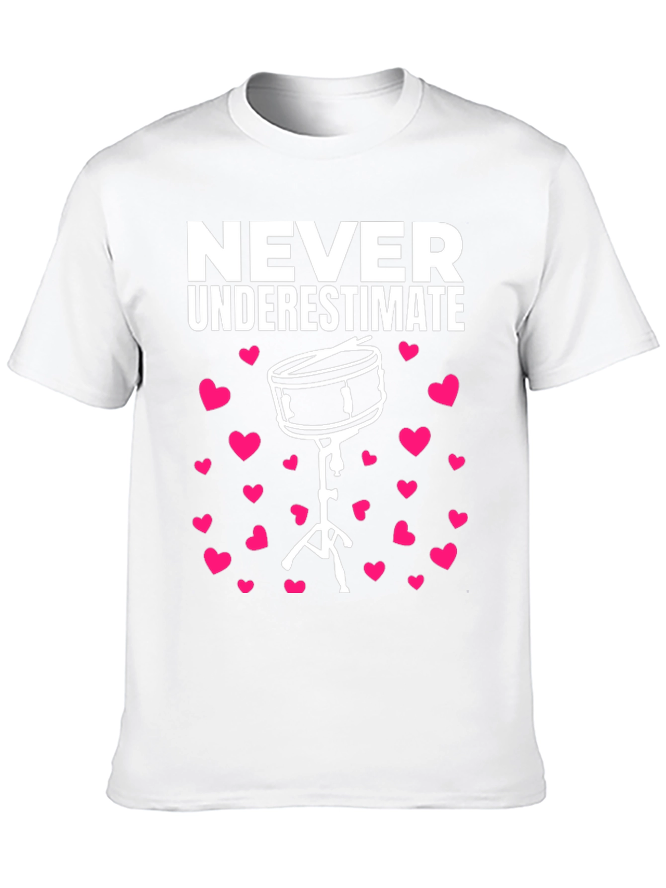 Black Never Underestimate a Drummer T-Shirt view 10