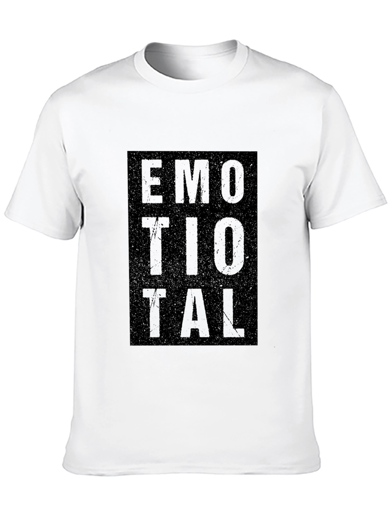 Black Emotional Graphic T-Shirt - Casual Black Tee view 10