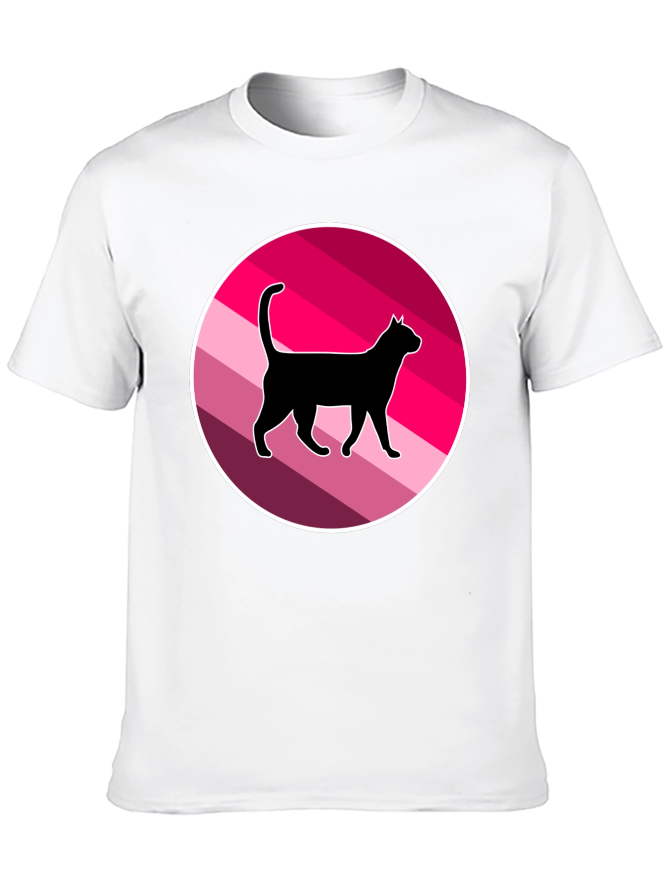 Black Cool Cat Graphic T-Shirt - Retro Style view 10