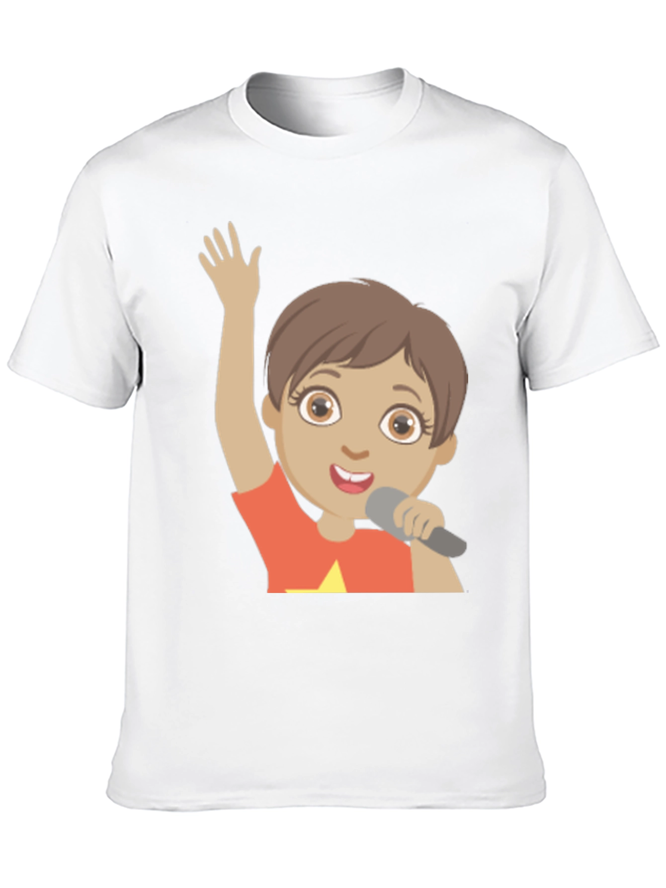 Black Cartoon Character Graphic Print Black T-Shirt view 10