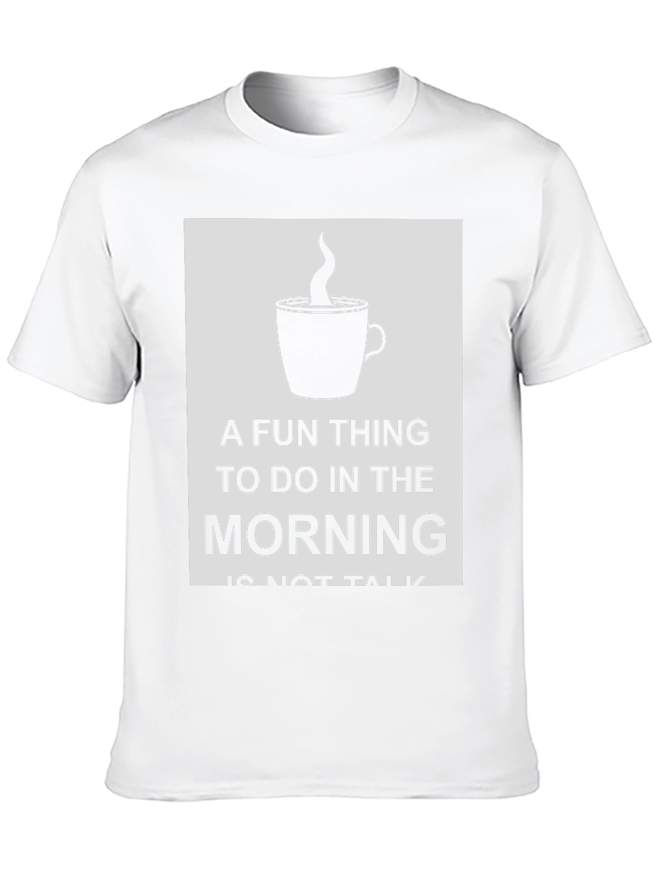 Black Funny Morning Coffee Graphic T-Shirt view 10