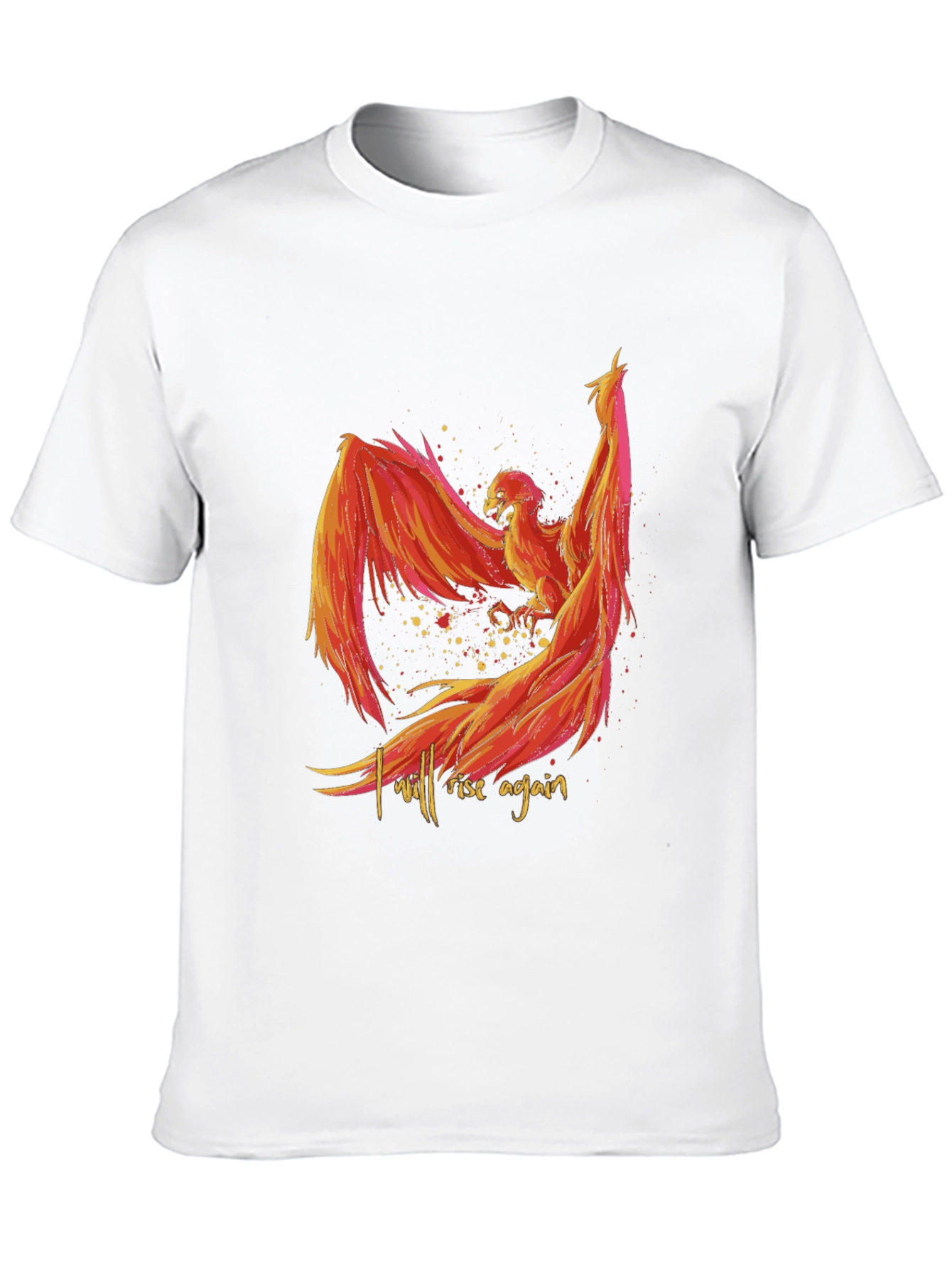 Black Phoenix Rising Graphic Tee - Black view 10