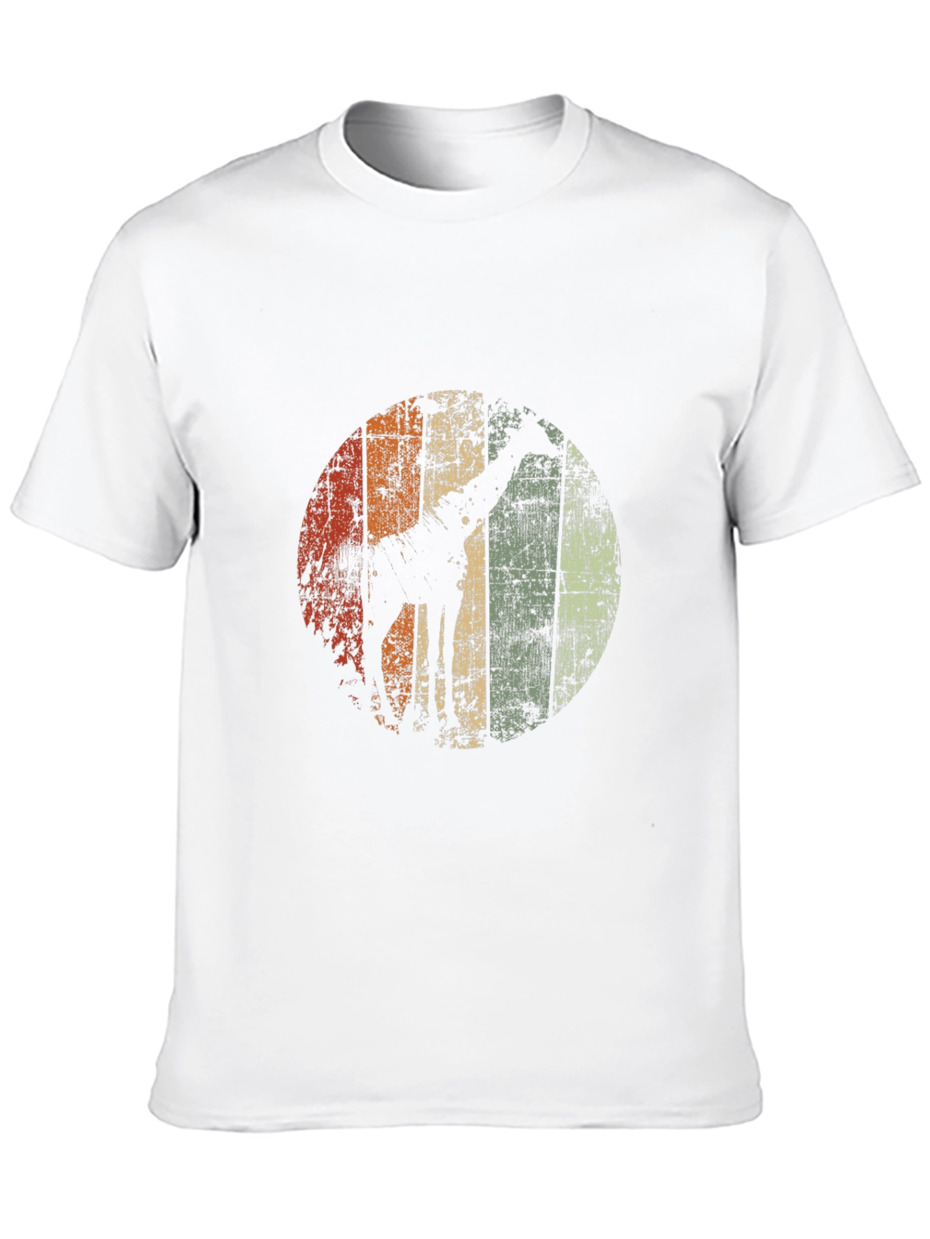 Black Retro Giraffe Graphic Tee view 10