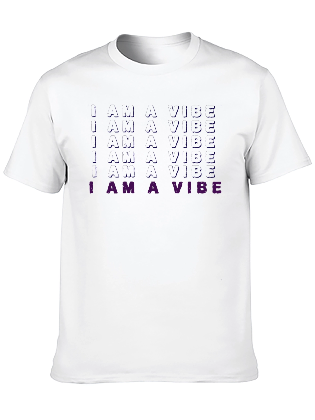 Black I am a Vibe T-Shirt view 10