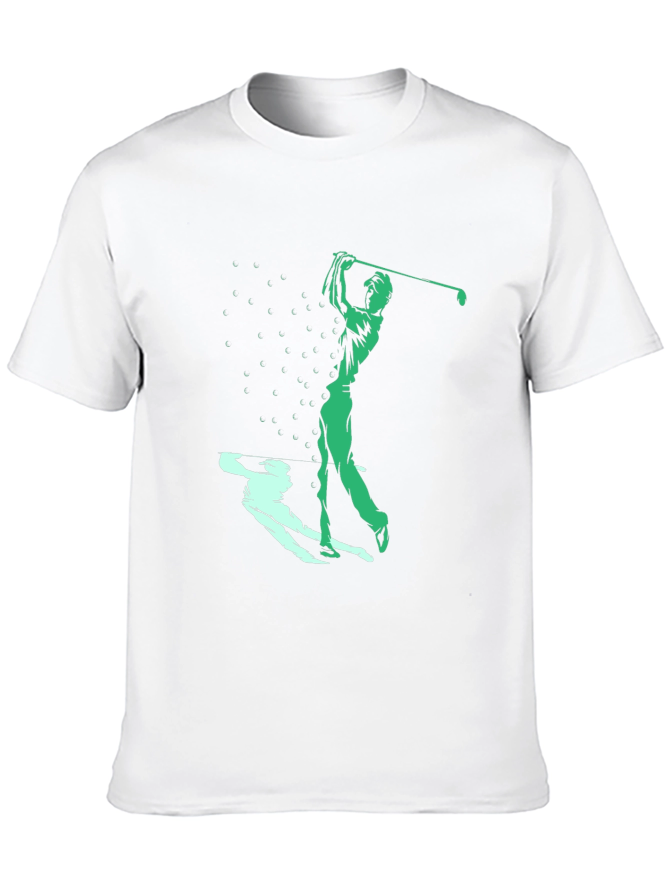 Black Golf Swing Graphic Tee - Black Cotton Blend view 10
