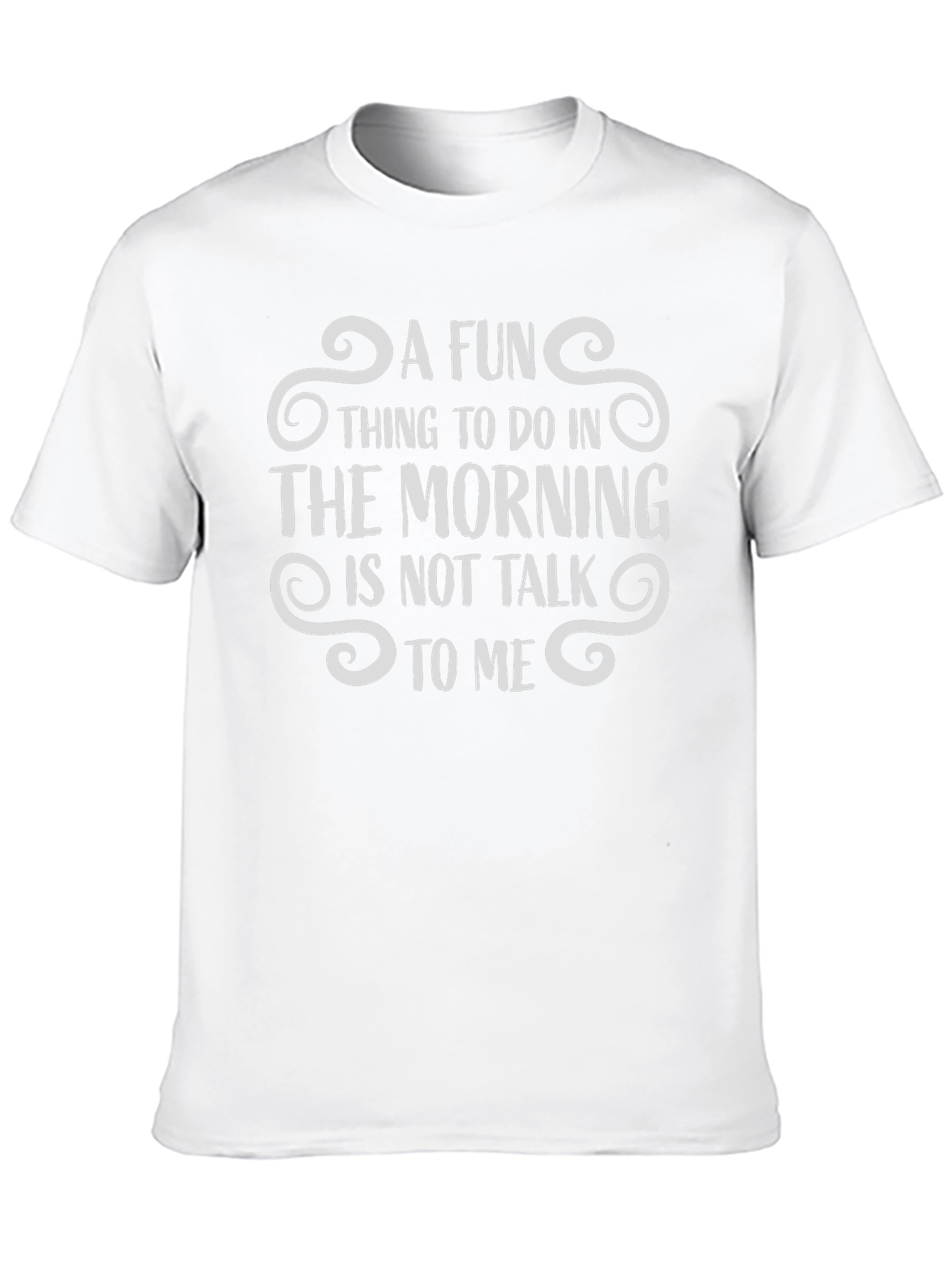 Black Funny "Don't Talk To Me" Morning Graphic Tee view 10