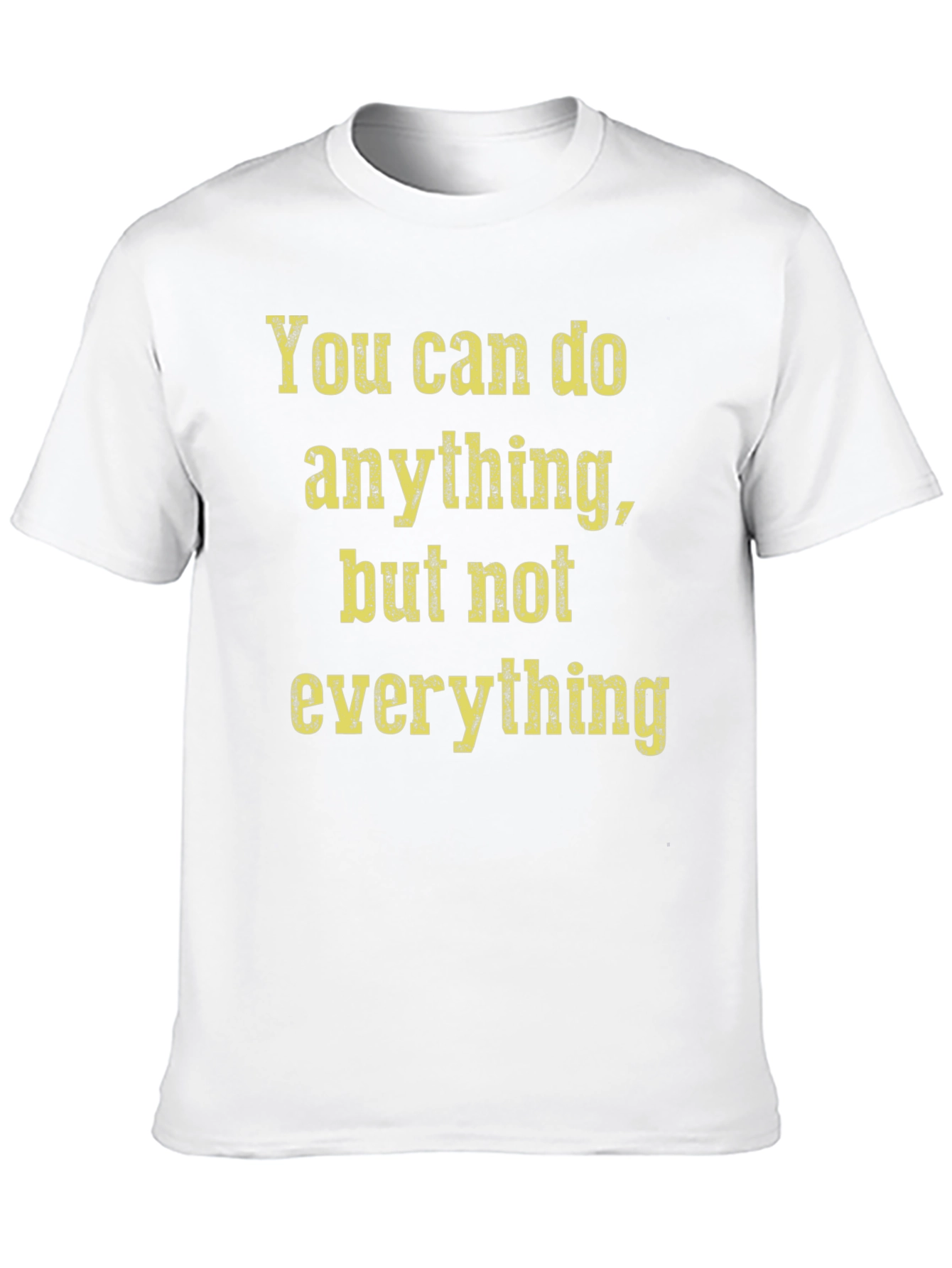 Black Inspirational Graphic Tee: You Can Do Anything T-Shirt view 10