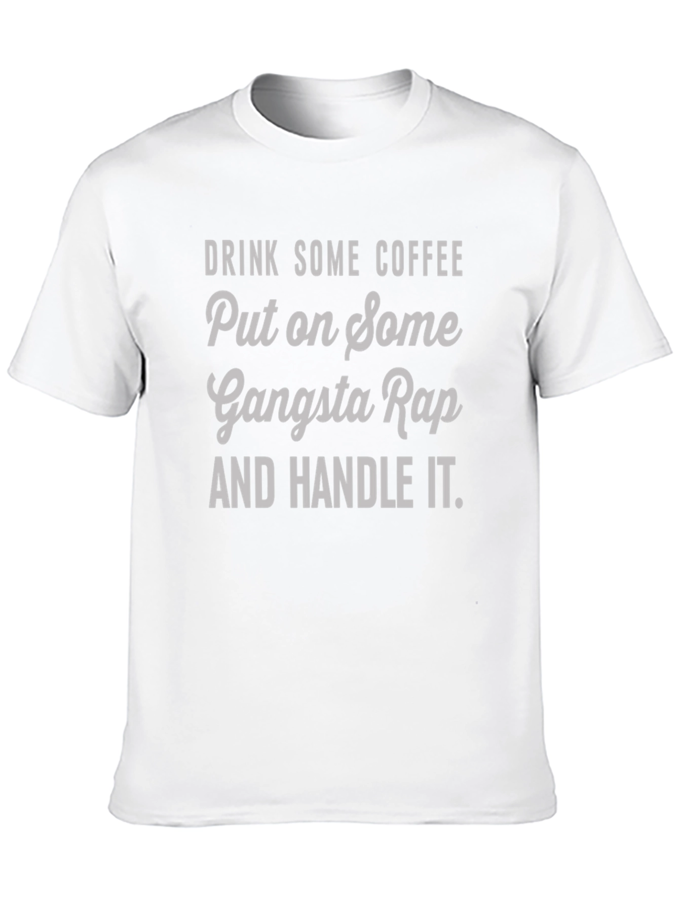 Black Gangsta Rap Coffee T-Shirt view 10