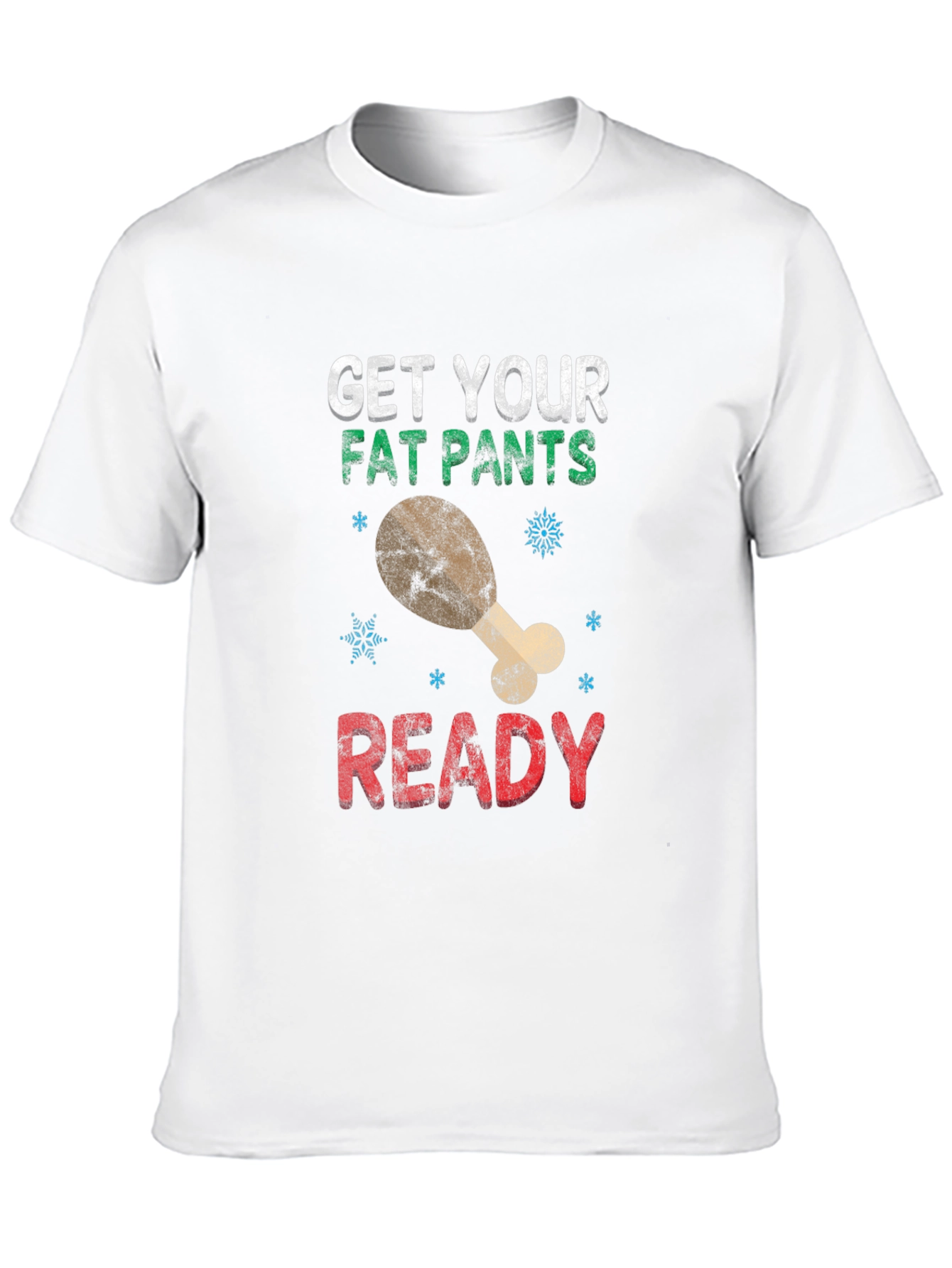 Black Get Your Fat Pants Ready Holiday T-Shirt view 10