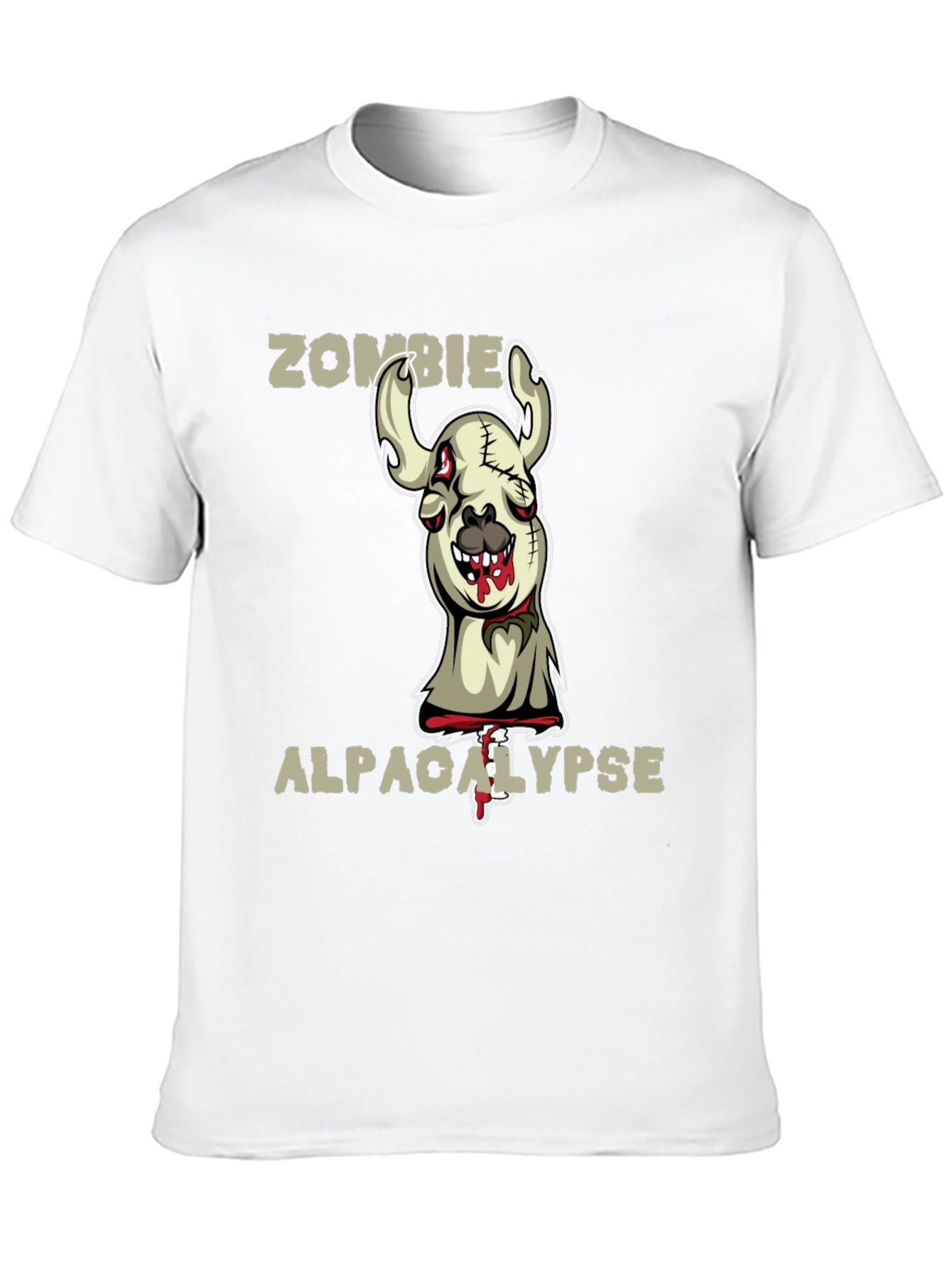 Black Zombie Alpaca-lypse Graphic Tee view 10