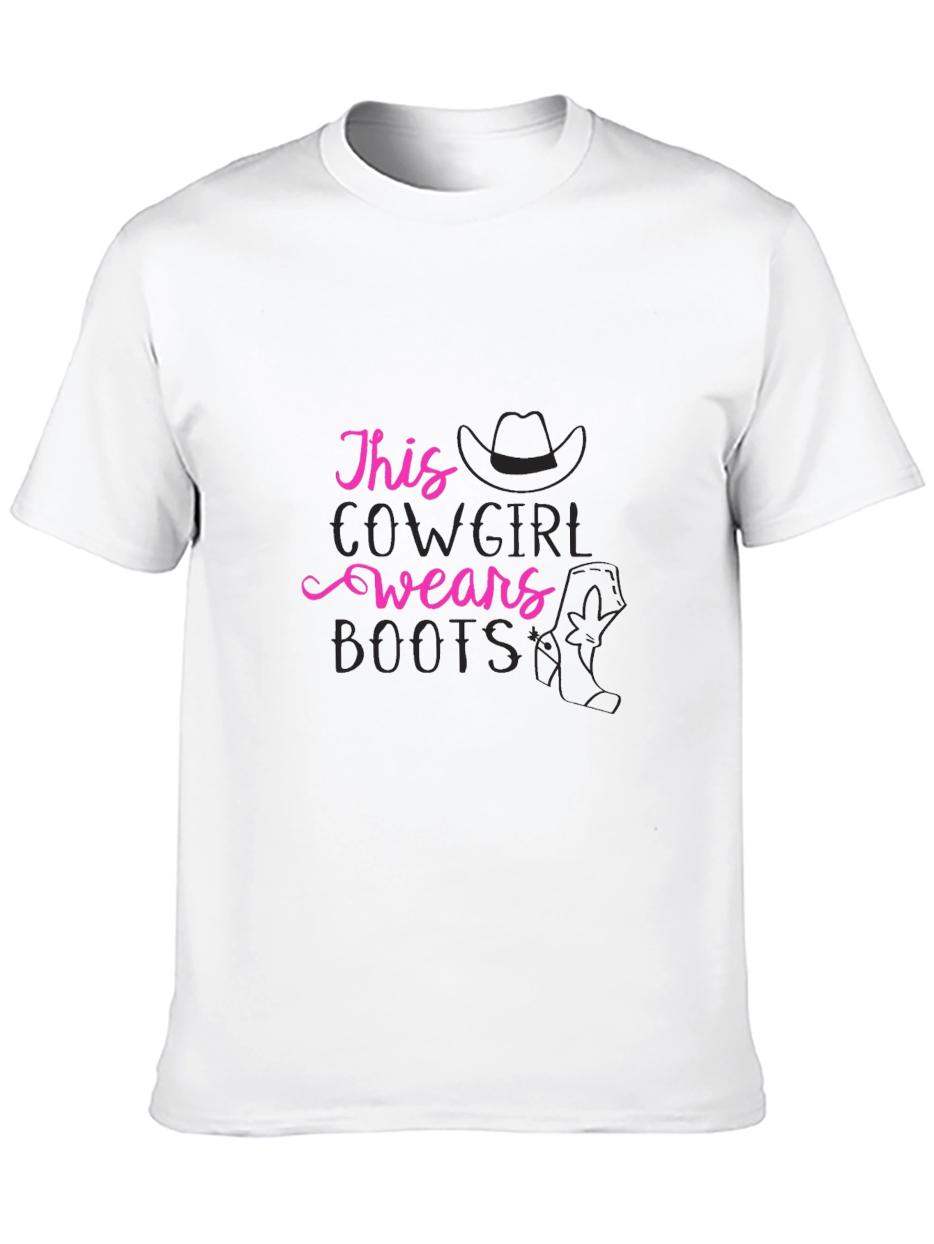 Black Cowgirl Boots T-Shirt - Western Style Tee view 10