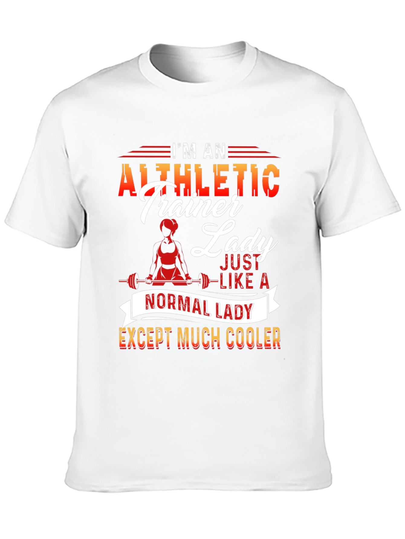 Athletic Trainer Lady T-Shirt - Cool and Unique Design - 10