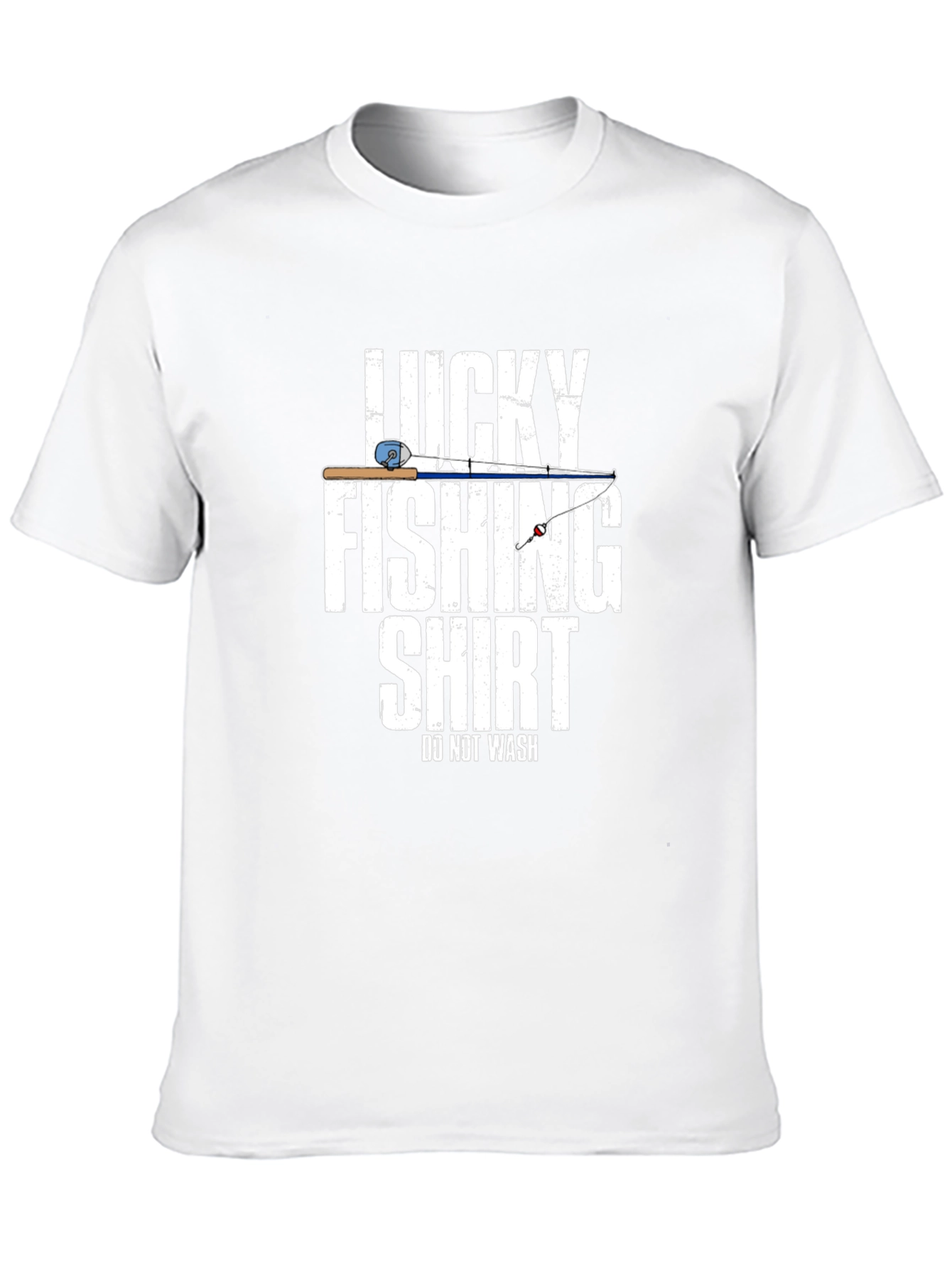 Black Lucky Fishing Shirt - Funny Fisherman T-Shirt view 10