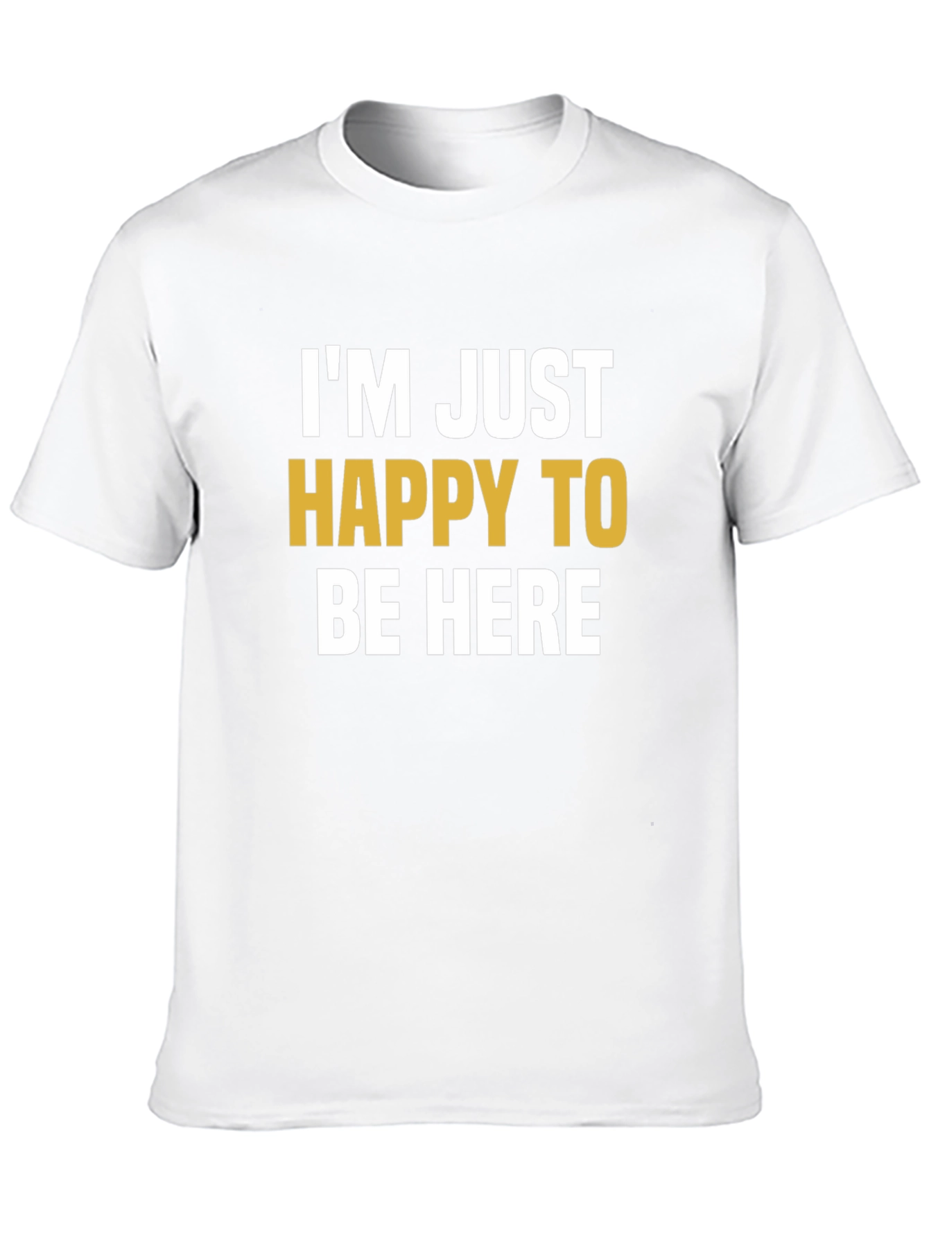 Black Happy To Be Here Graphic T-Shirt view 10