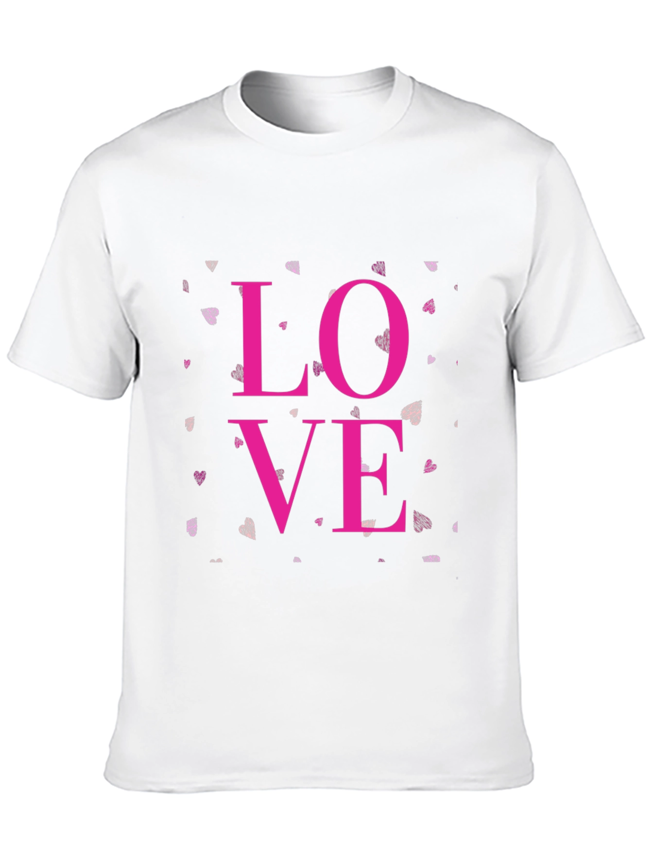 Black Love Graphic Black Tee - Men's Casual T-Shirt view 10