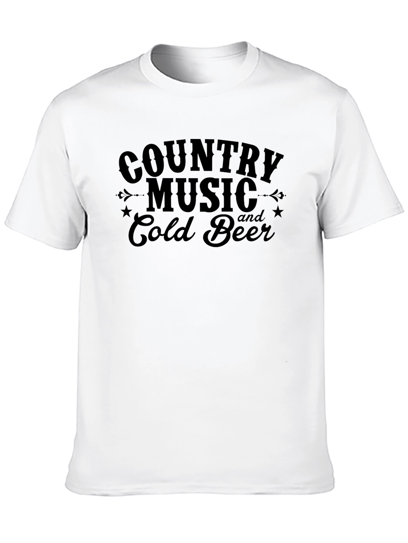 Black Country Music & Cold Beer Graphic Tee view 10