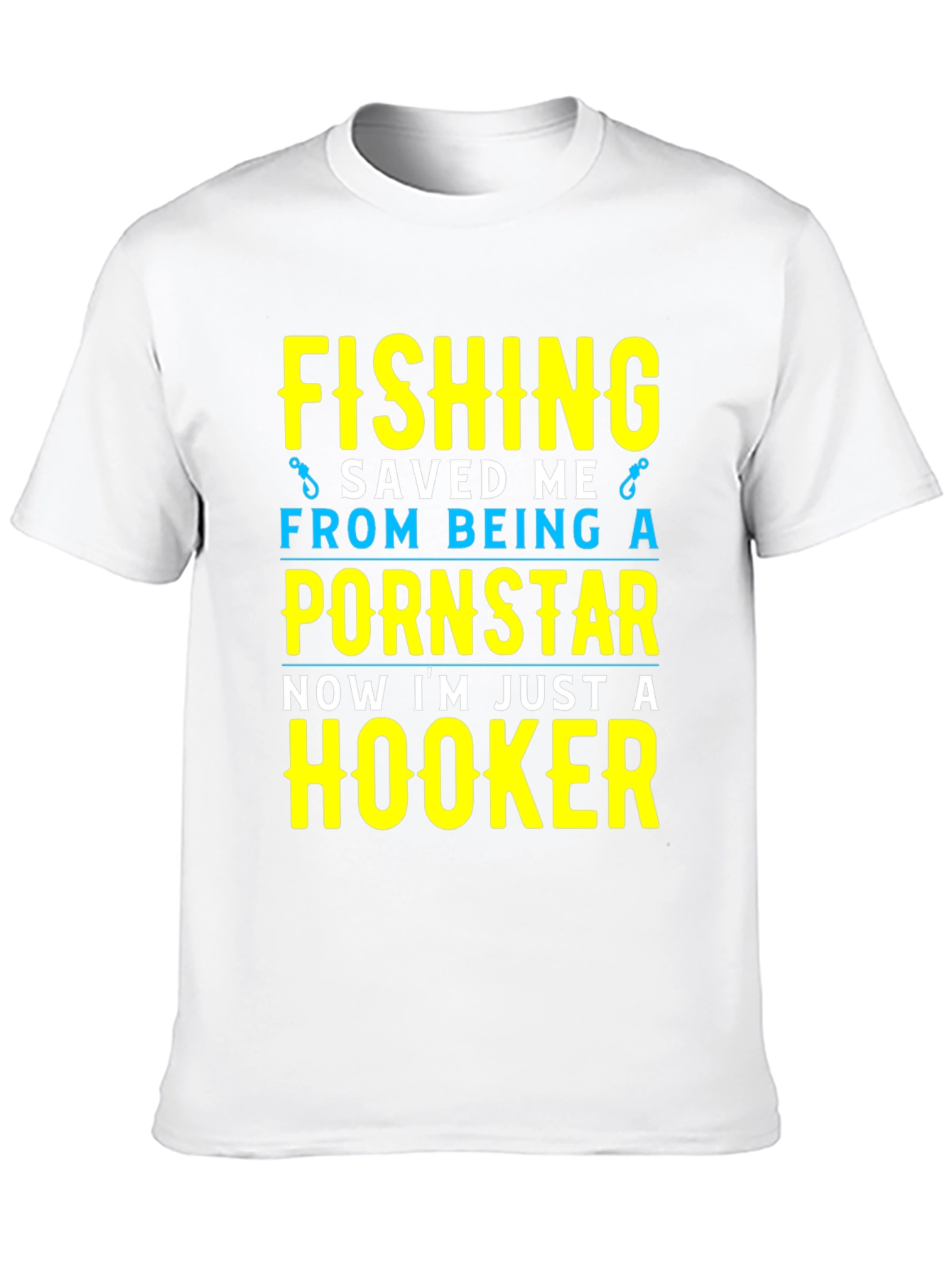Black Fishing Saved Me T-Shirt Funny Hooker Tee view 10