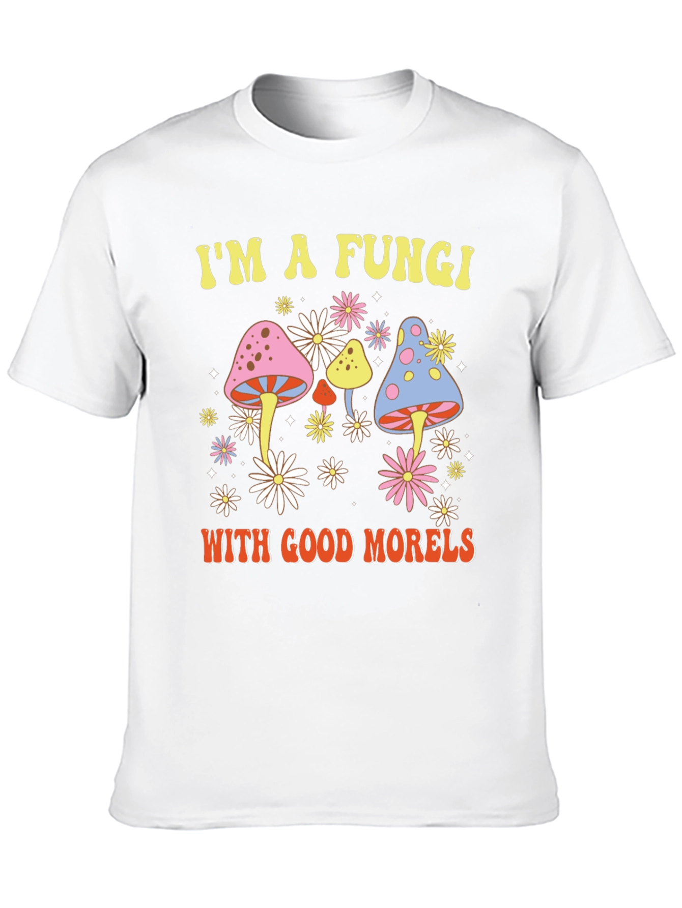 Black Fun Guy Shirt - Mushroom Graphic Tee view 10