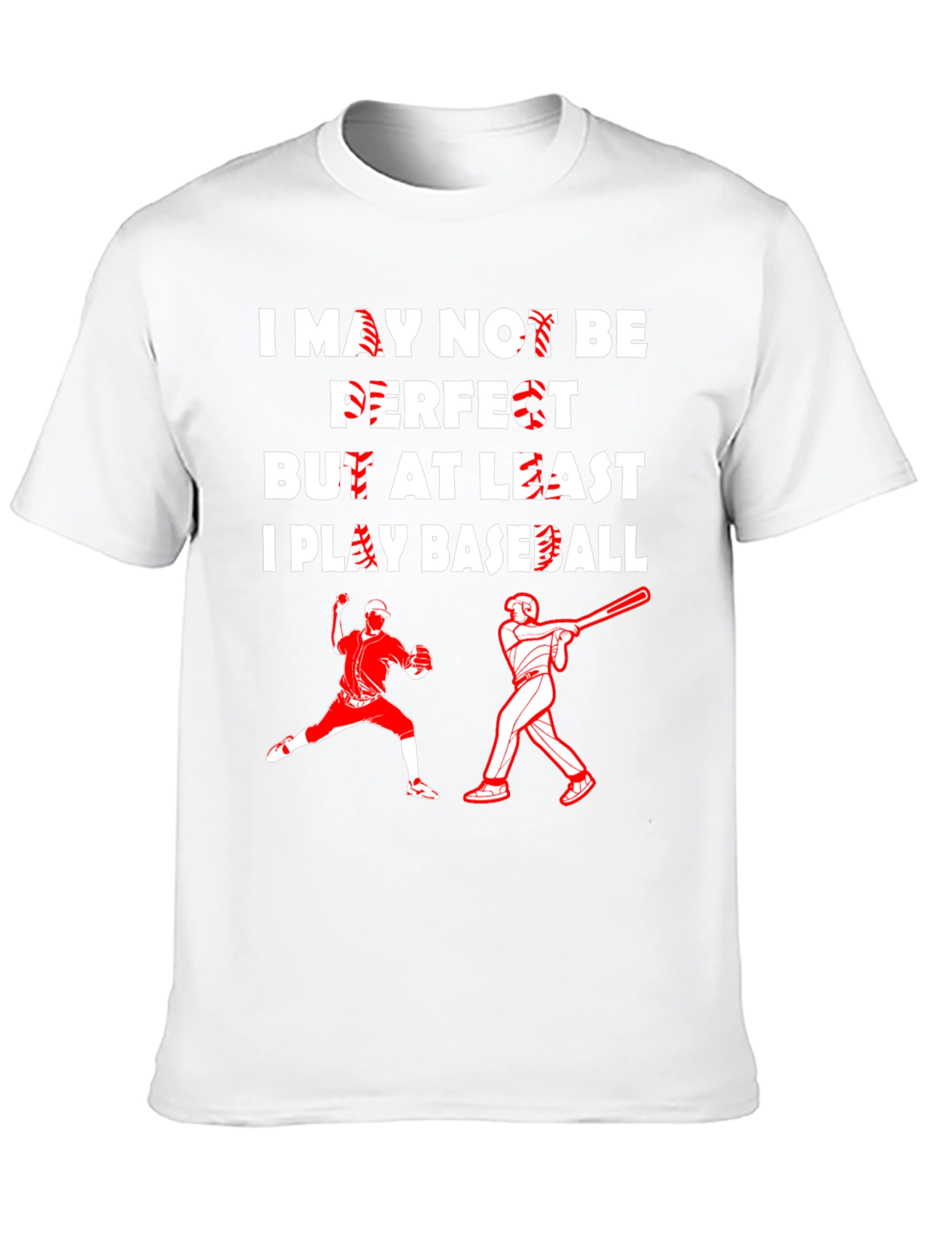 Black Funny Baseball Player Graphic T-Shirt view 10