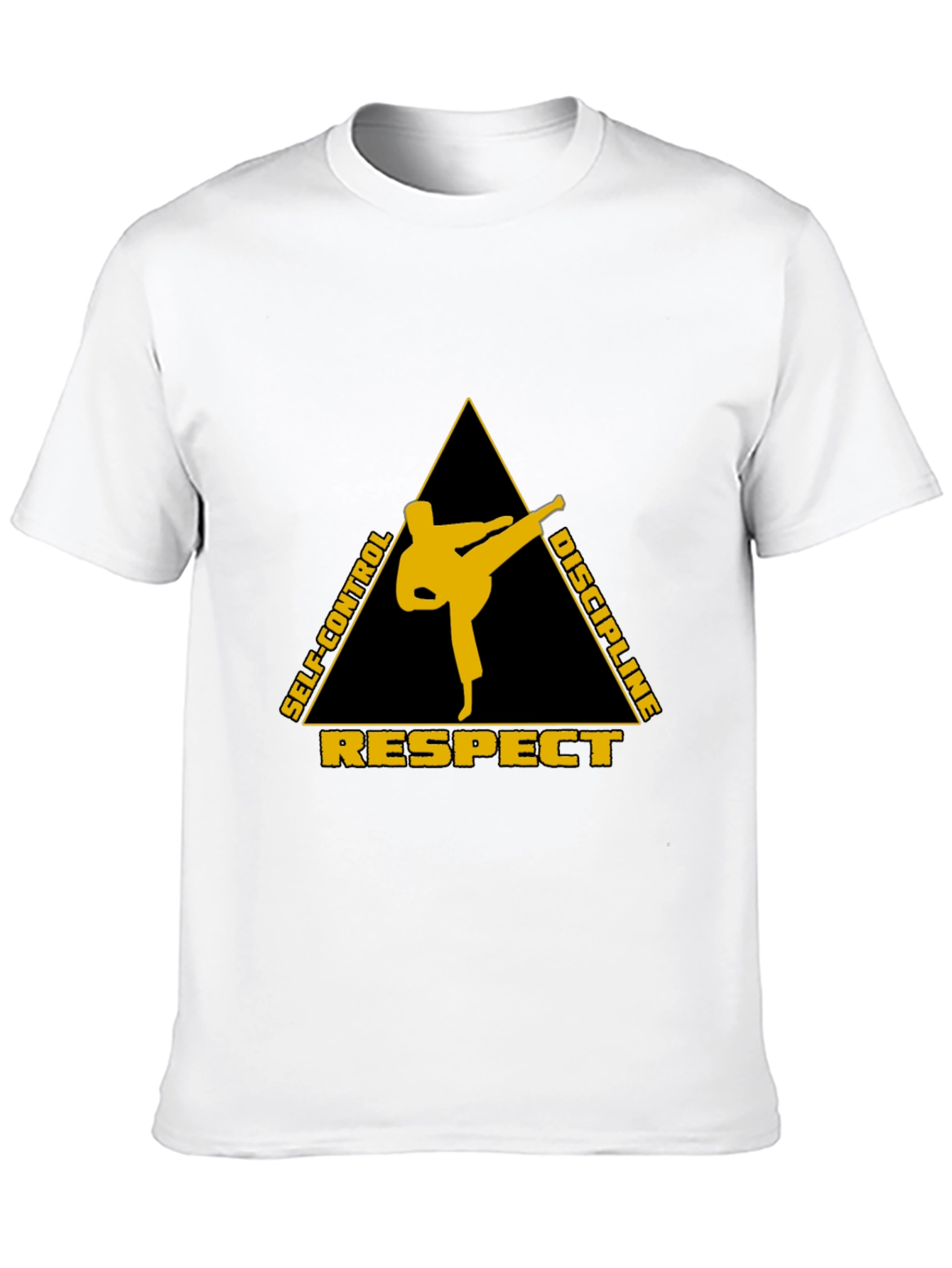 Black Martial Arts Respect Discipline T-Shirt view 10