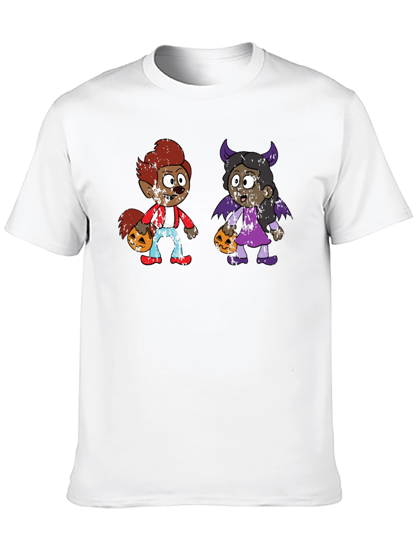 Black Halloween Kids Cartoon T-Shirt view 10
