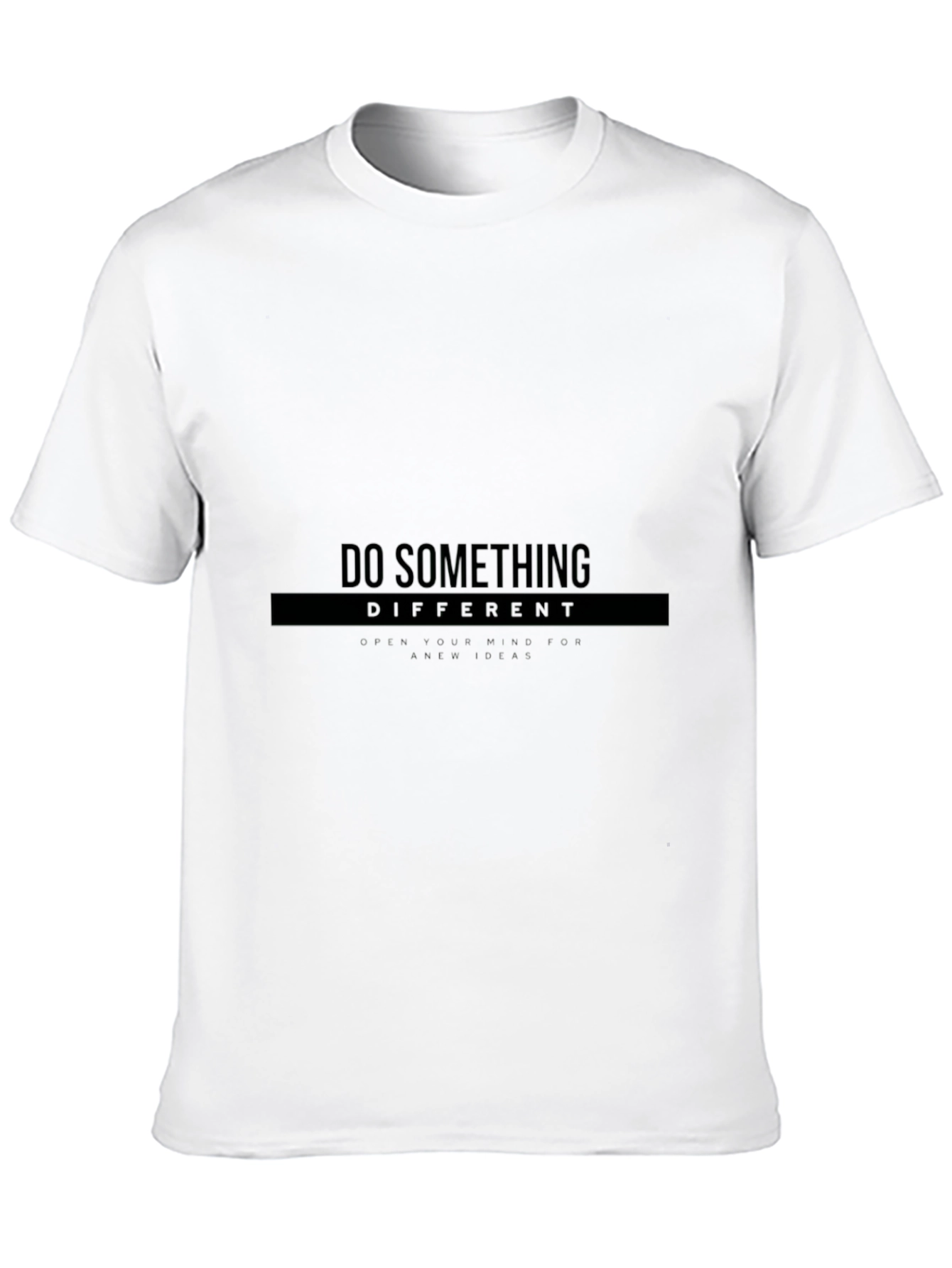 Black Do Something Different Graphic Tee - Black view 10