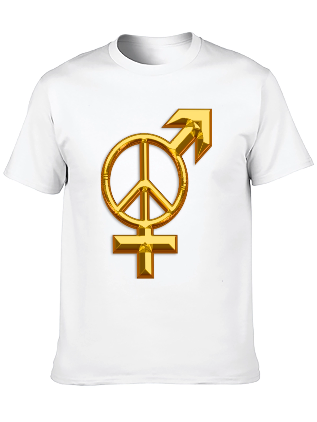 Black Peace Symbol Men's Graphic Tee view 10