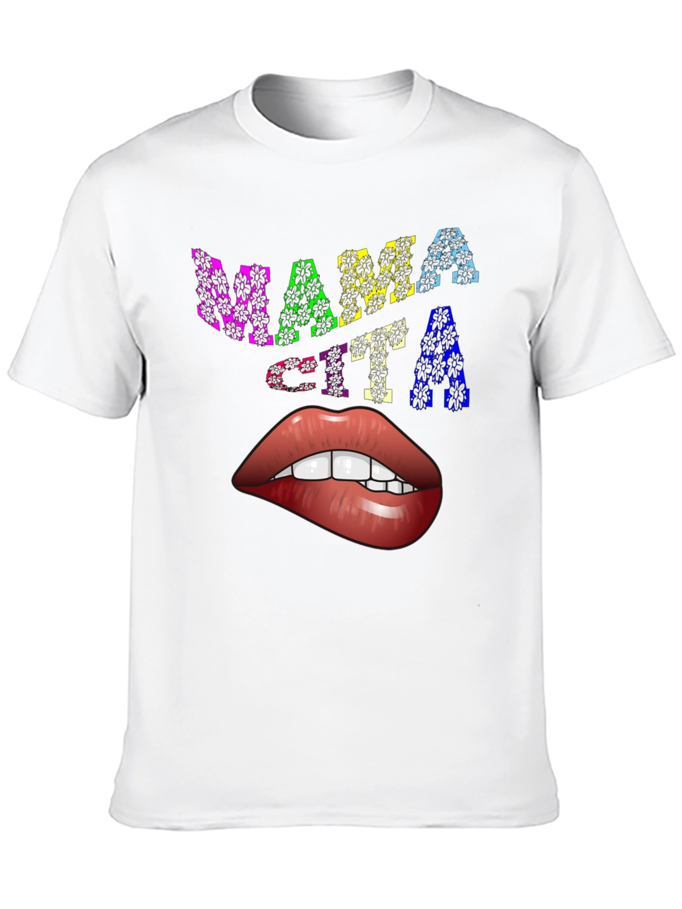 Black Mama Cita Lips Graphic Tee - Unique Design view 10