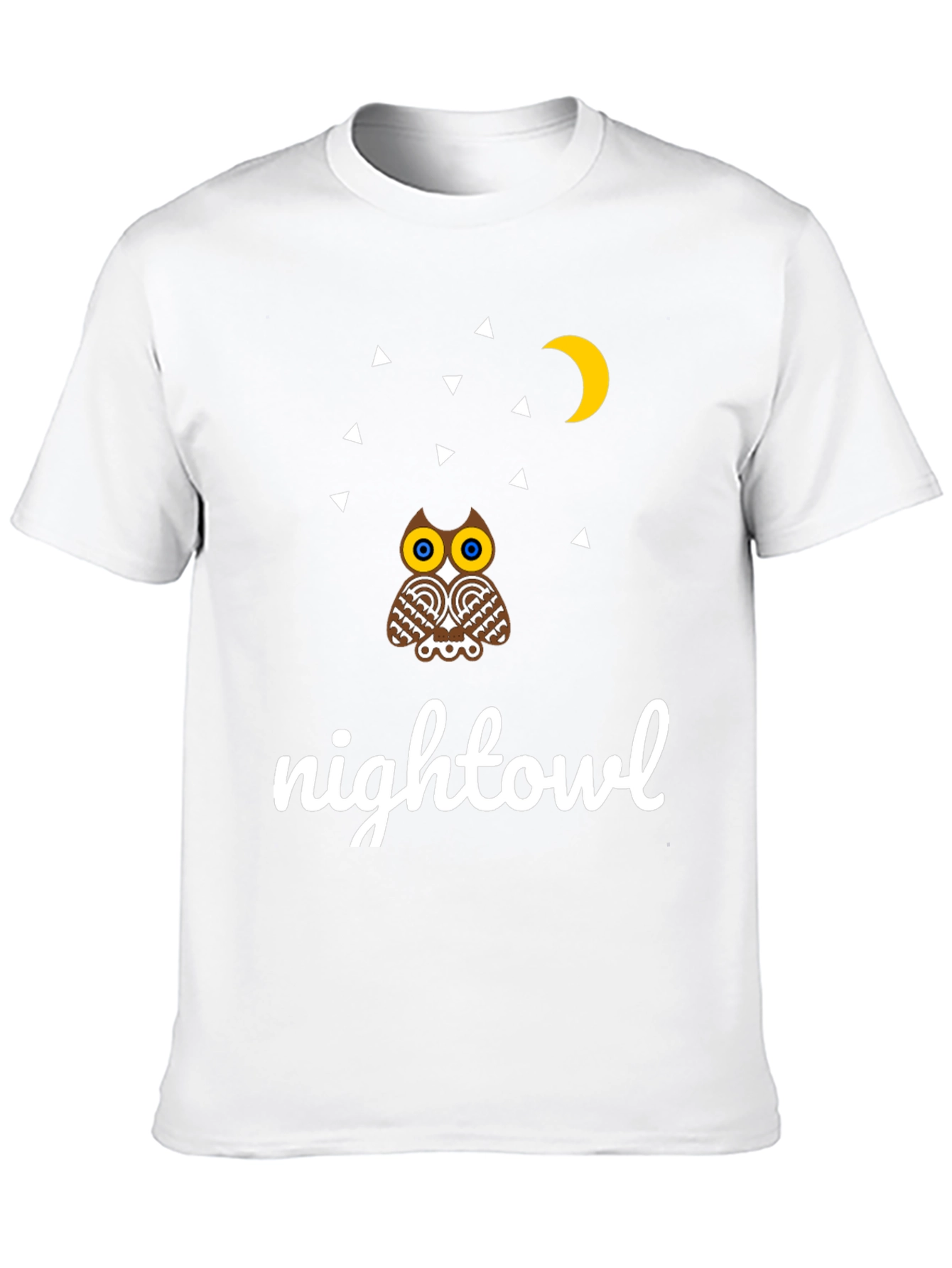 Black Night Owl Graphic Tee - Unique Design view 10