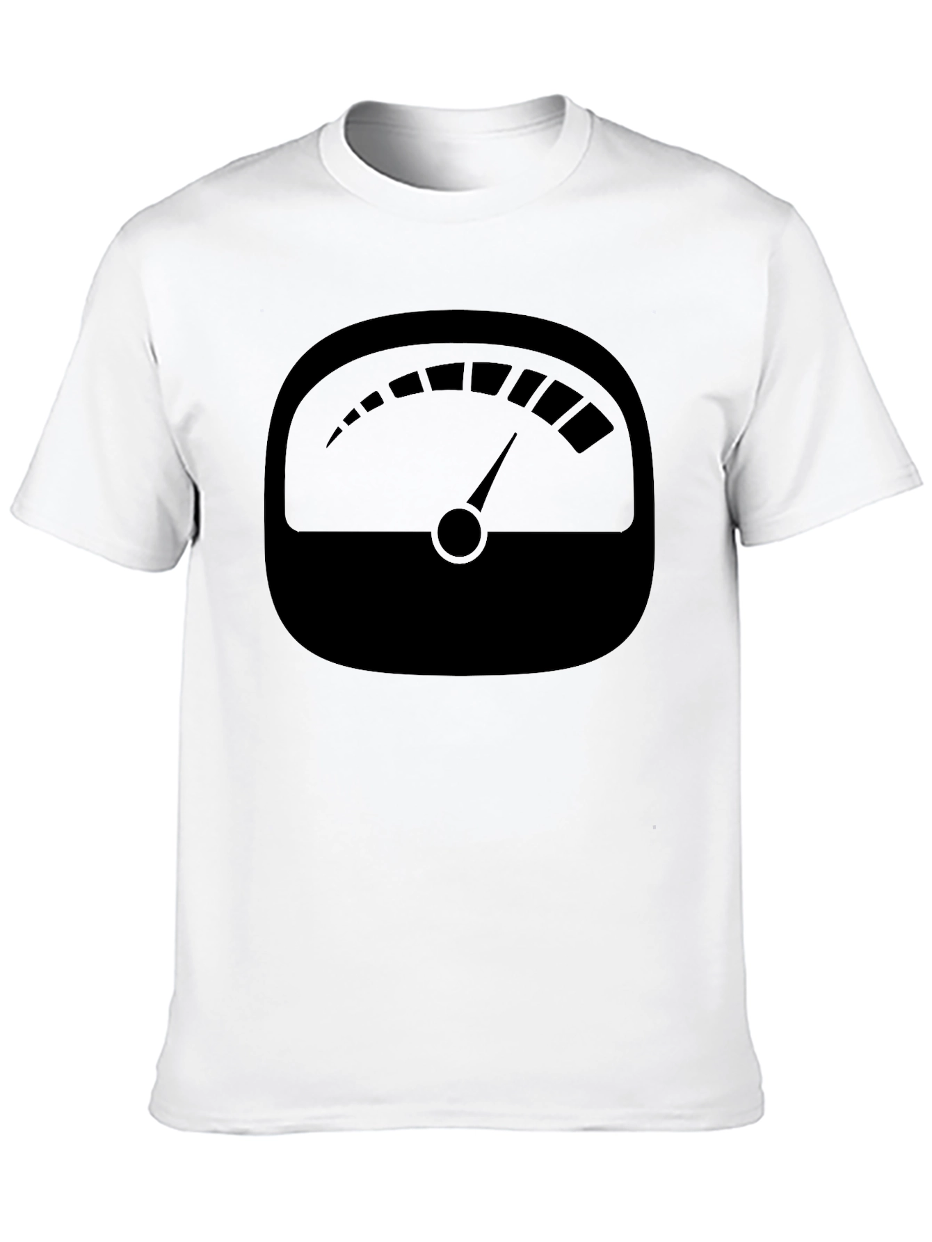 Black Black Gauge Graphic Tee - Unique Design view 10